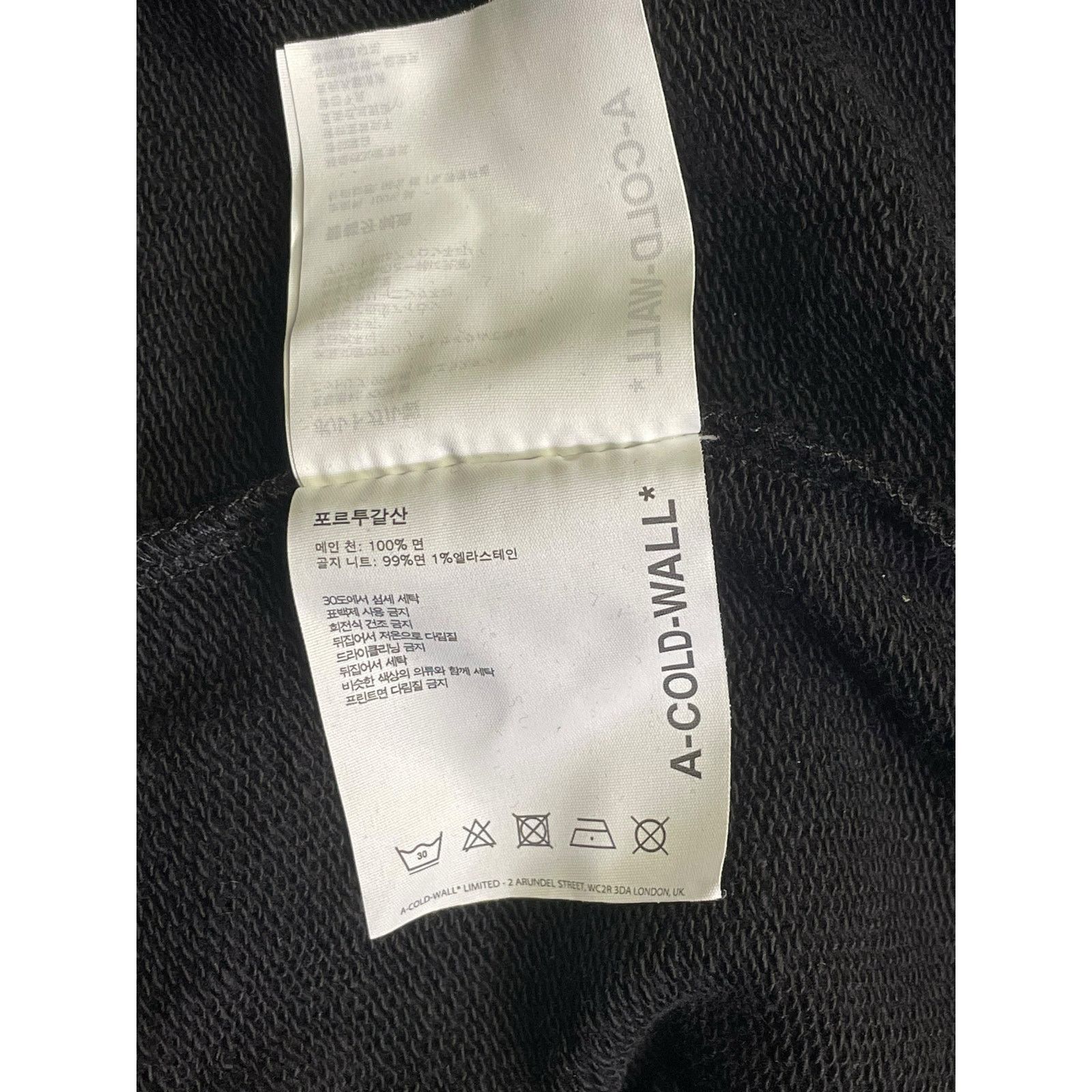 A-COLD-WALL* Rare A-Cold-Wall* Black Grid Logo Hoodie Spring/Summer 2023 Size US M / EU 48-50 / 2 - 10 Thumbnail