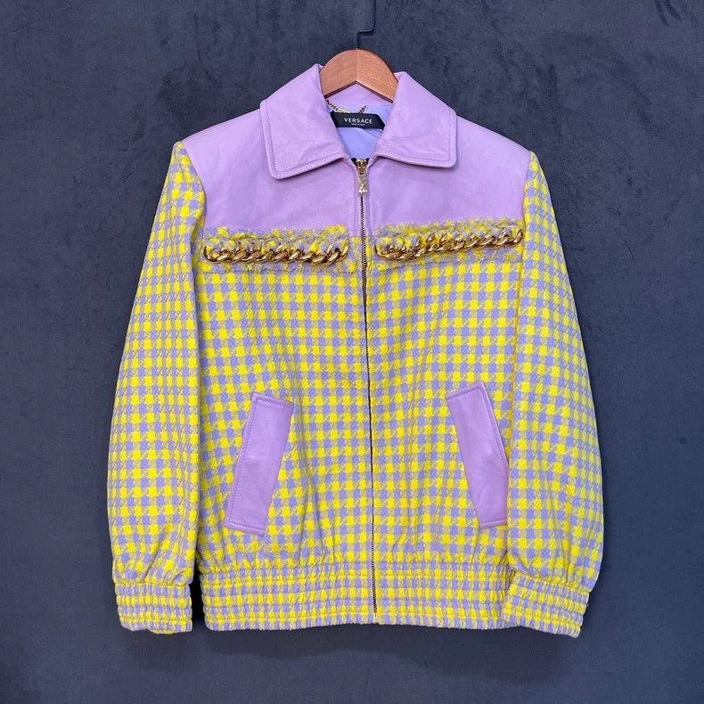Versace Versace Checkered Chain Link Jacket - dmc Size US XL / EU 56 / 4 - 1 Thumbnail