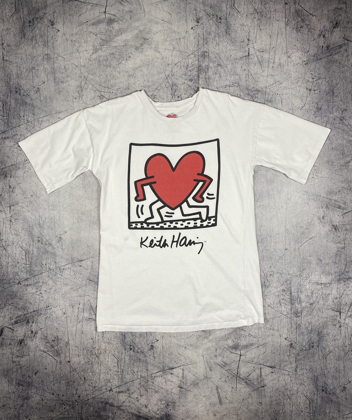 Vintage Vintage Vintage 90s Keith Haring Art Tee Size US XS / EU 42 / 0 - 2 Thumbnail