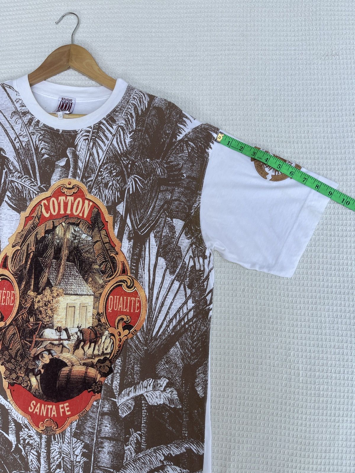 Ferre Last Drop🔥Rare🔥Vtg Studio 0001 Ferre Italy Fullprint T-Shirr Size US L / EU 52-54 / 3 - 11 Thumbnail