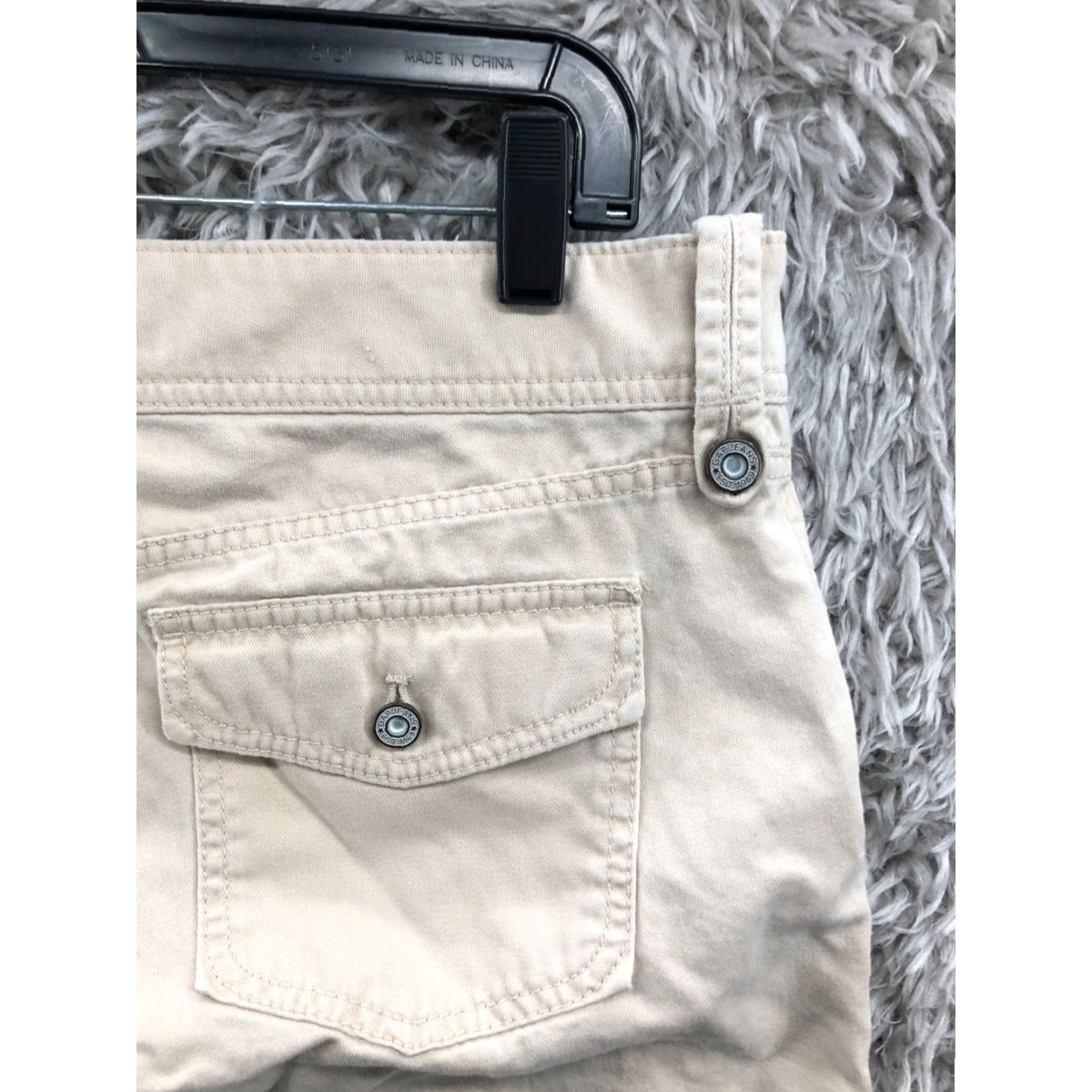 Gap Gap Beige Cropped Pants Size 10 Womens Mid Rise Straight 14in Inseam Regular 32in Waist Size 32" / US 10 / IT 46 - 5 Thumbnail
