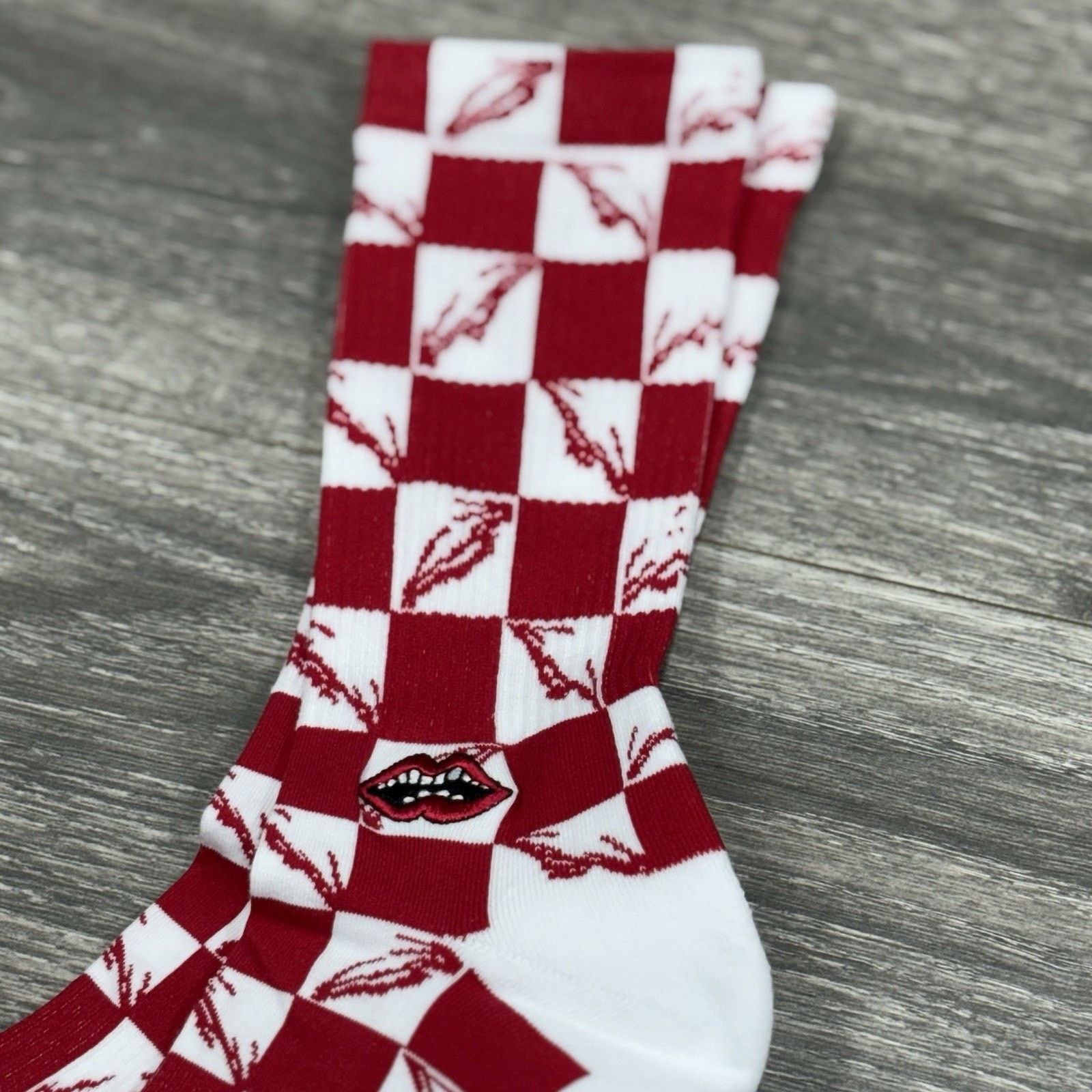Chrome Hearts Chrome Hearts Matty Boy 99 Eye Socks ' Red ' | NEW! Size ONE SIZE - 2 Thumbnail