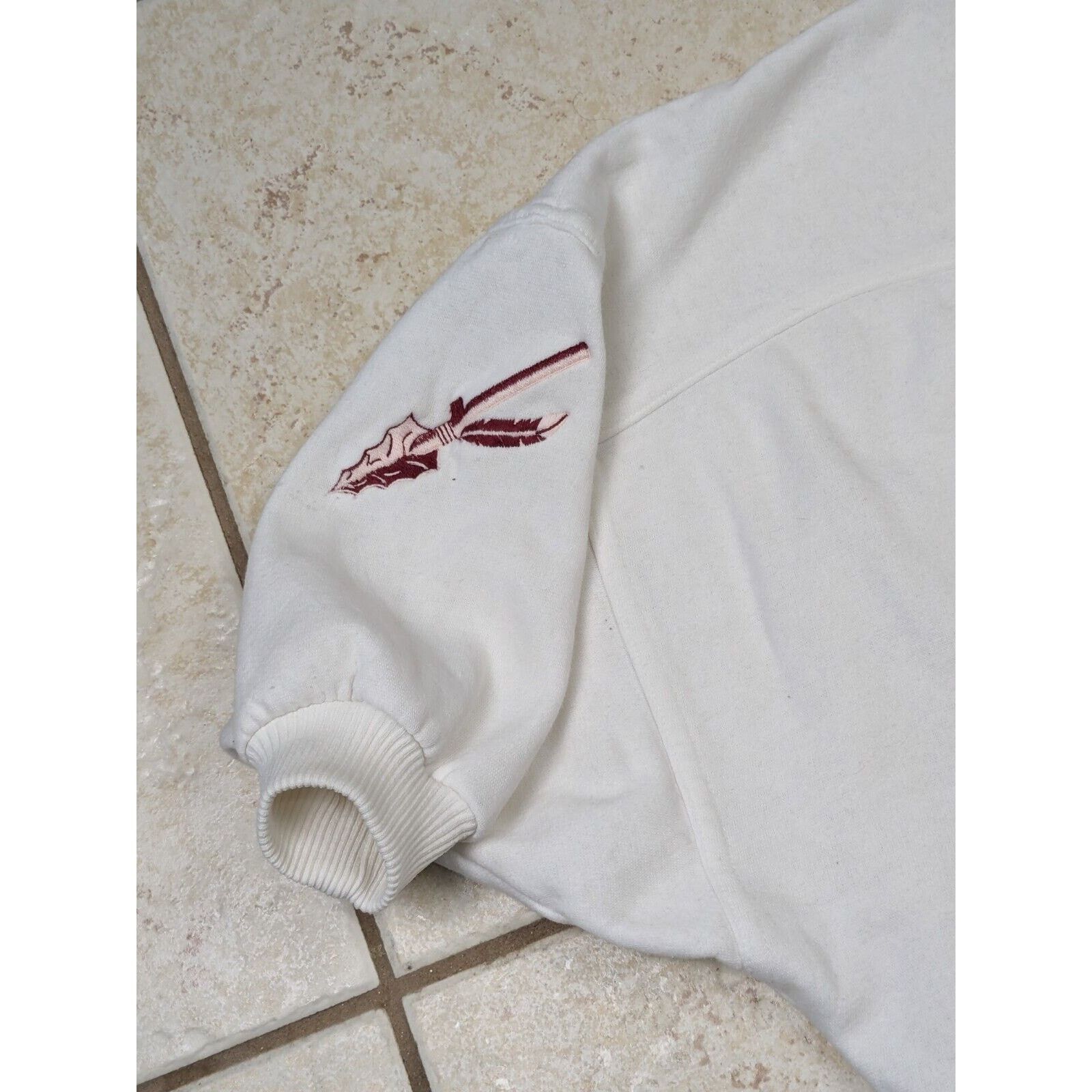 Other Vtg FSU Seminoles Embroidered Sweatshirt 90s Short Sleeves Size L / US 10 / IT 46 - 3 Thumbnail