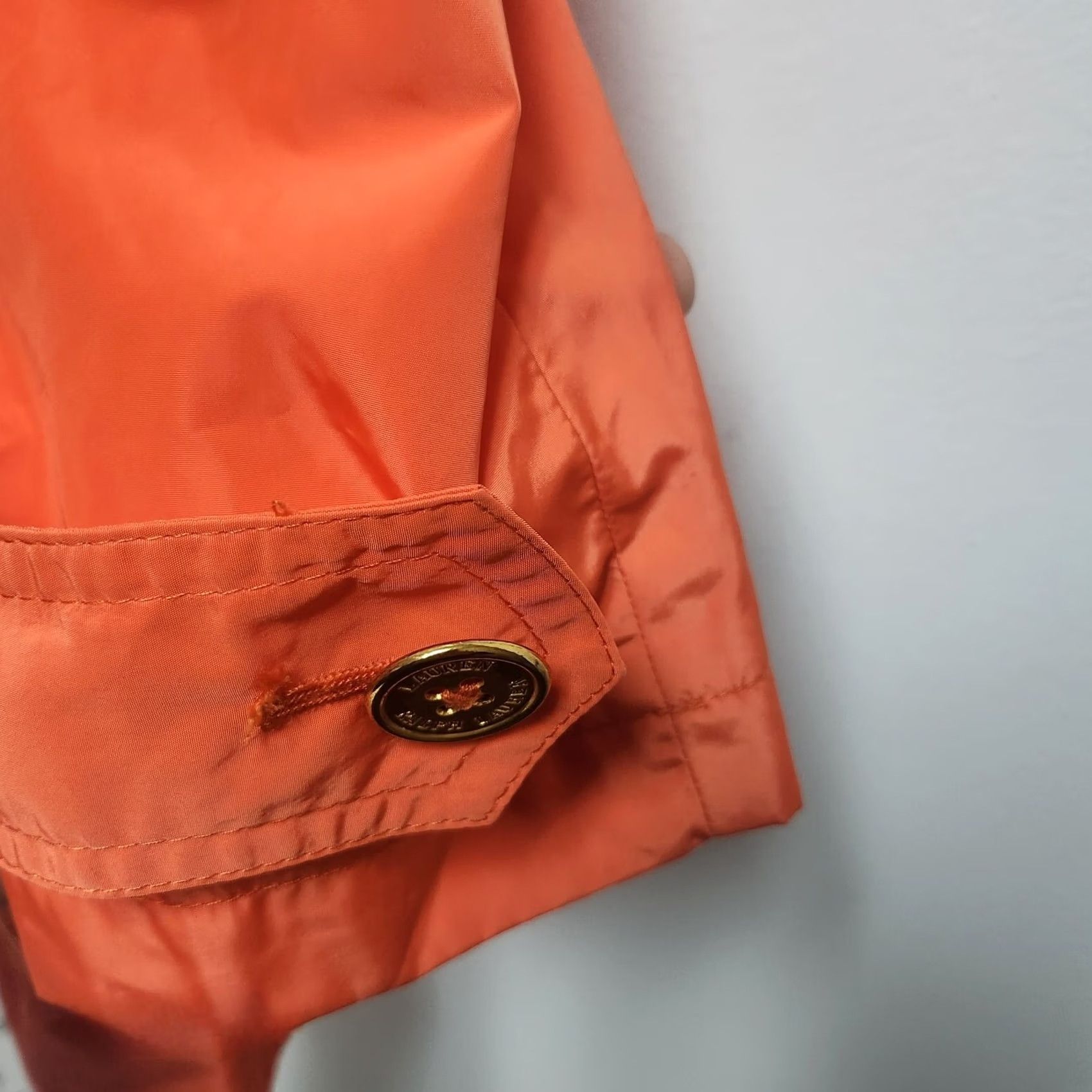Ralph Lauren Lauren Ralph Lauren Womens Button Up Rain Coat Jacket Medium Orange Lightweight Size M / US 6-8 / IT 42-44 - 4 Thumbnail