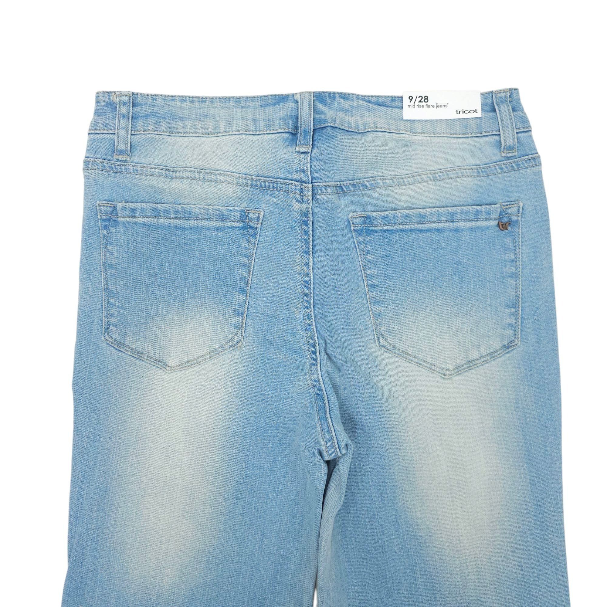 Other Tricot by C'est Toi Mid Rise Flare Jeans Womens Size 9/28 Size 28" / US 6 / IT 42 - 11 Thumbnail