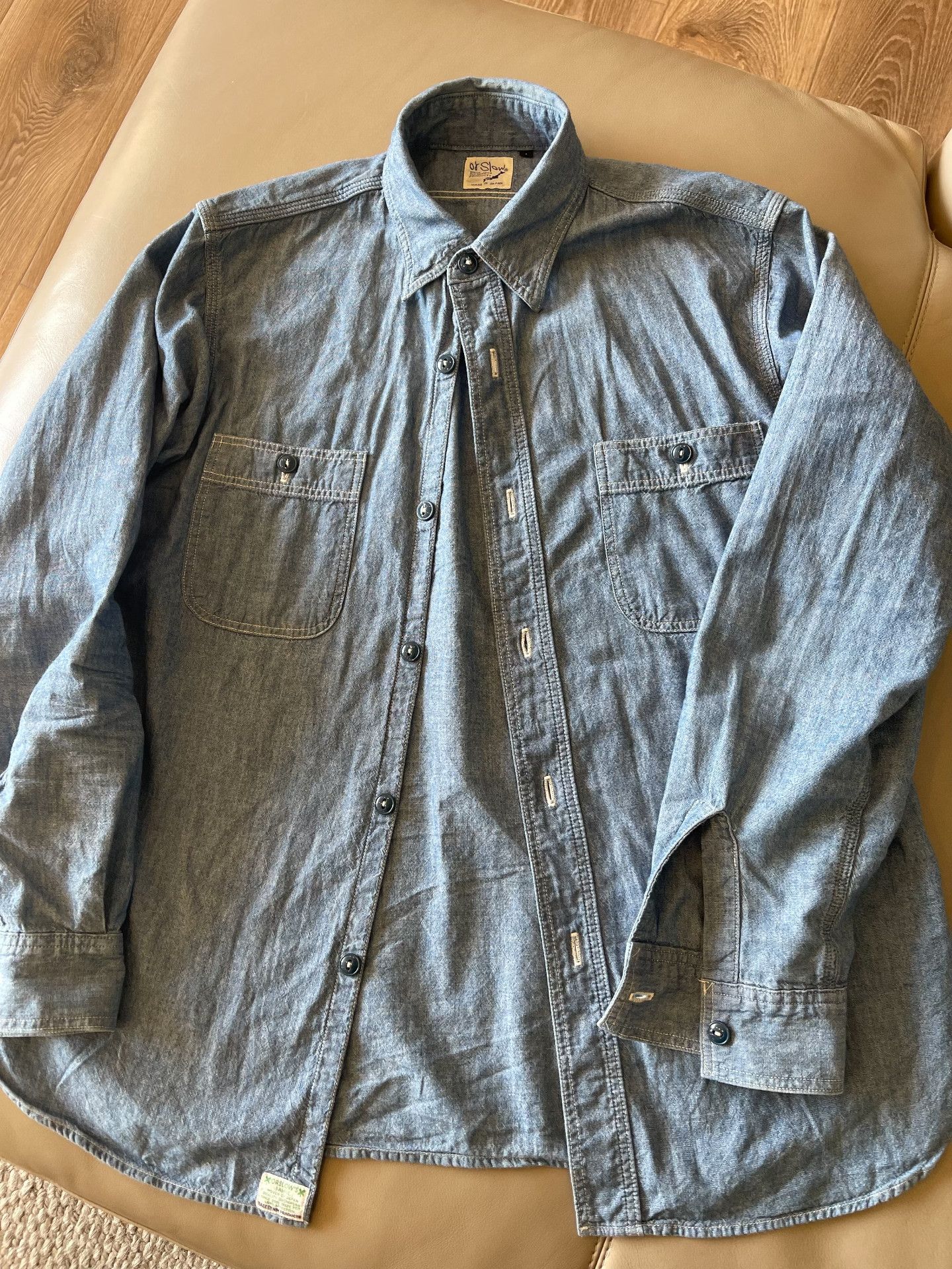 Orslow Orslow Chambray Denim Shirt Size US S / EU 44-46 / 1 - 1 Thumbnail