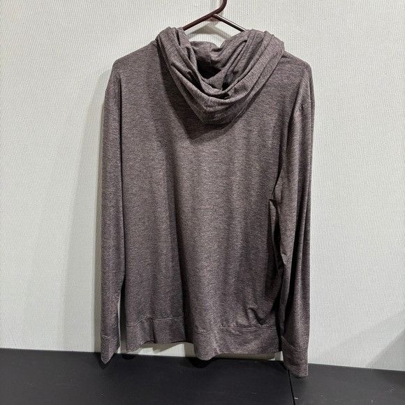 Reebok Reebok Gray Hooded Long Sleeve Shirt Men's Size L Stretch At Size US L / EU 52-54 / 3 - 2 Thumbnail