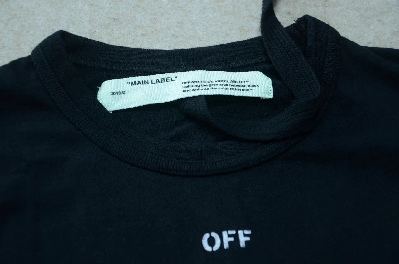 Off-White Off-White Warning Tape Long Sleeve T-Shirt XS Unisex Size US XS / EU 42 / 0 - 6 Thumbnail