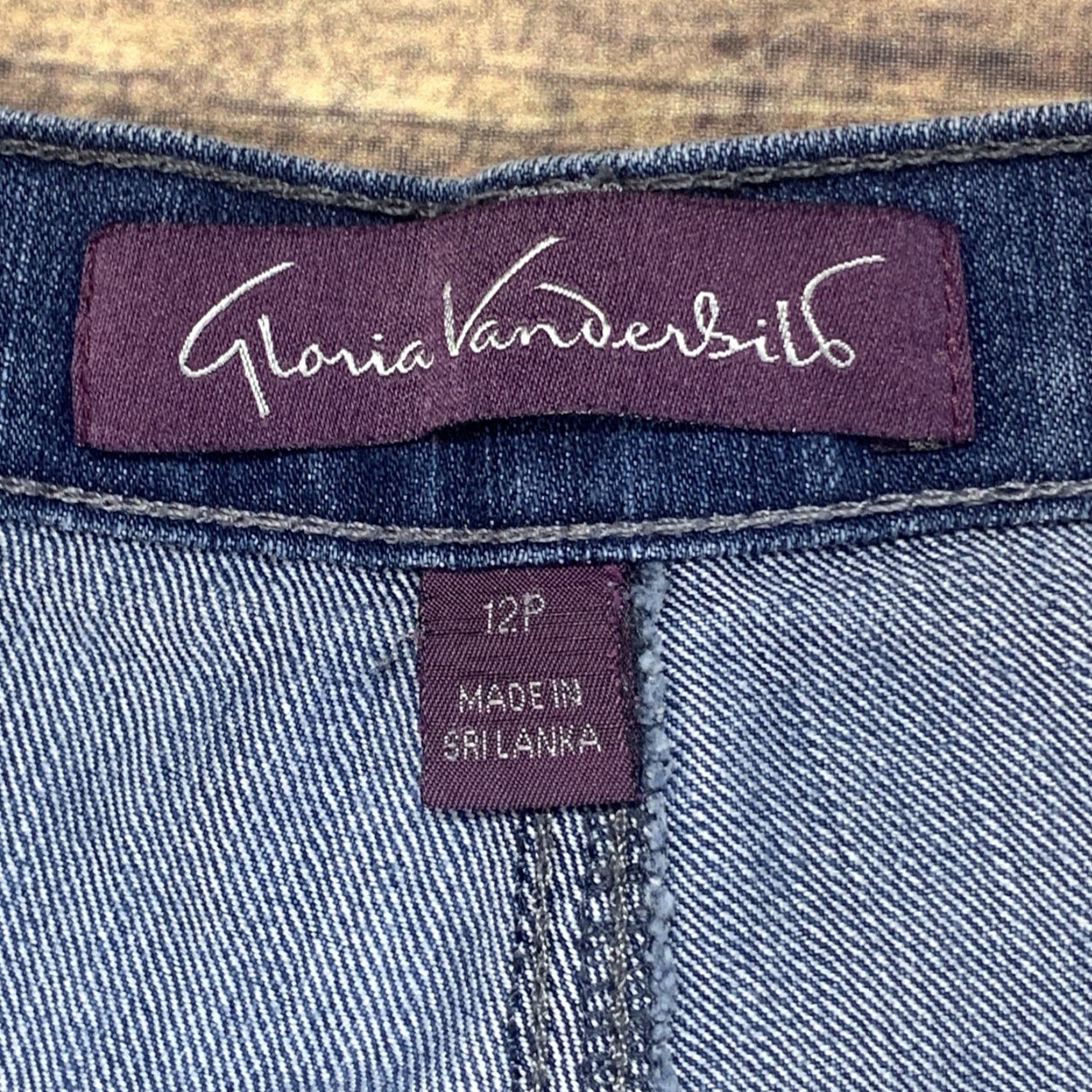 Gloria Vanderbilt Gloria Vanderbilt Jeans Women Short 12P Blue Stretch 32x25 1/2 Corto Court Straight Size 34" / US 12 / IT 48 - 2 Thumbnail