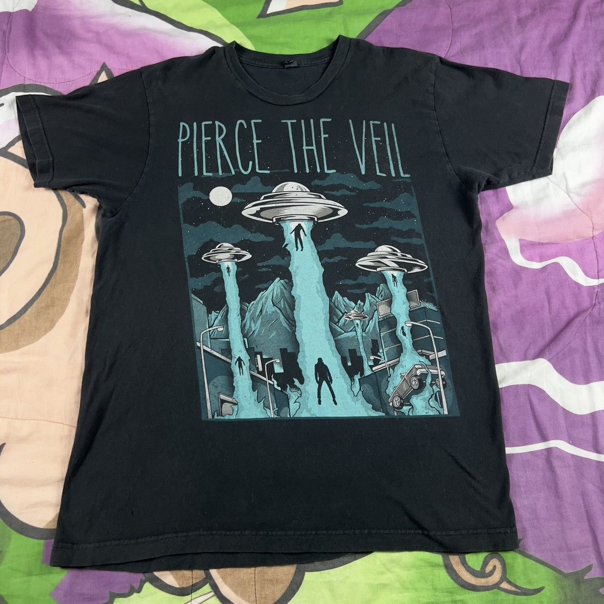 Band Tees × Streetwear pierce the veil band shirt absolutely rare T ...