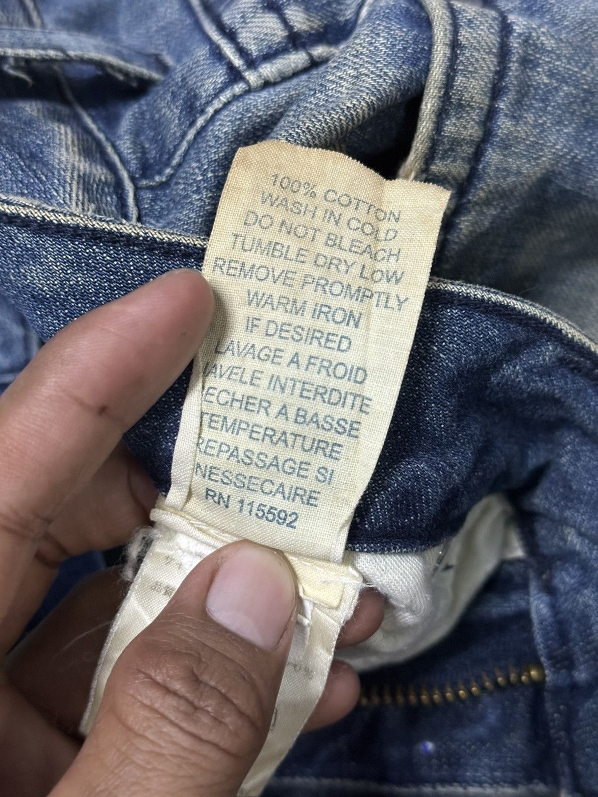Kapital Distress Robin Jeans Flare Embroid Denim. Size US 32 / EU 48 - 14 Thumbnail