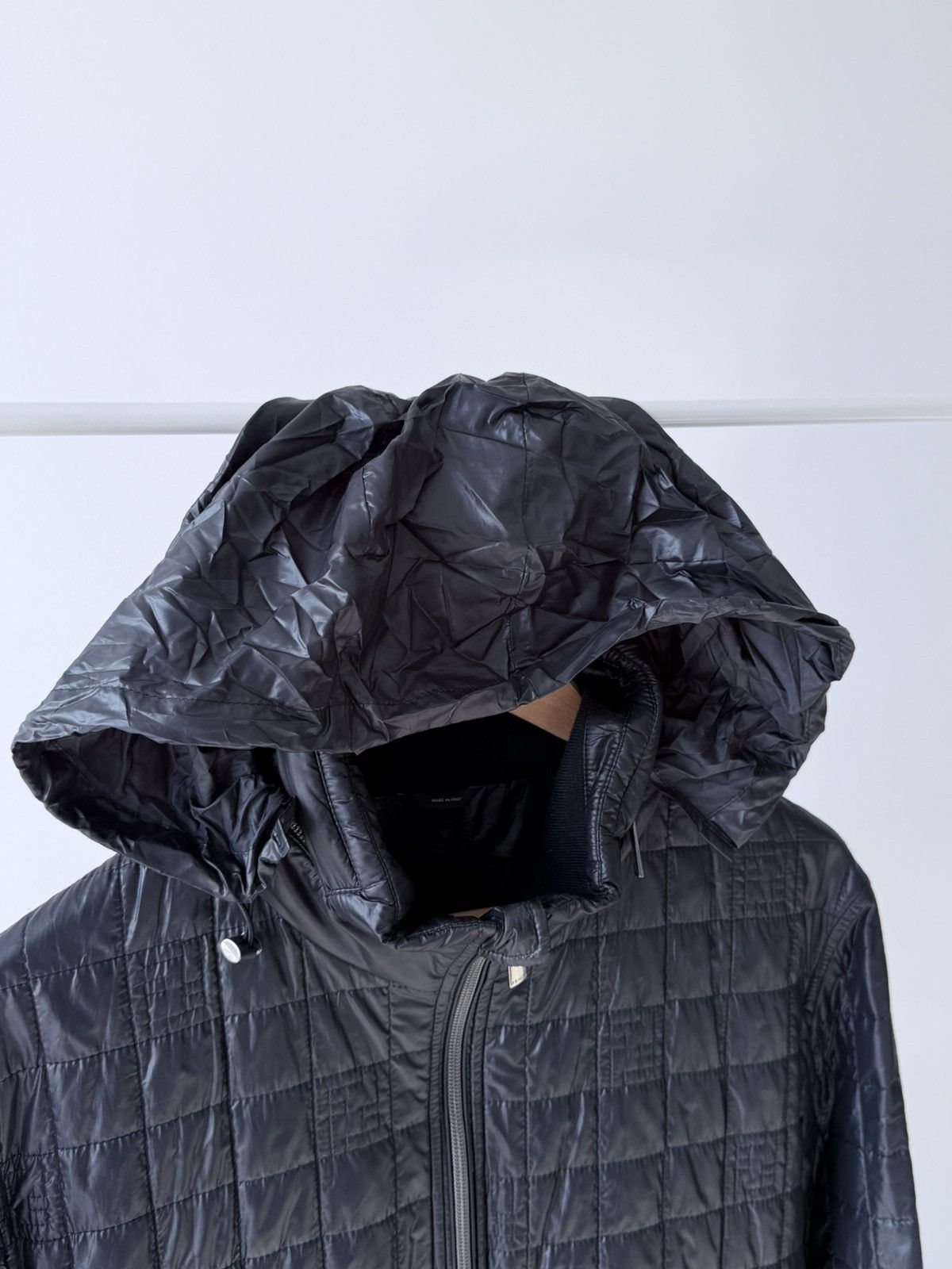 Fendi Fendi Black Quilted Monogram Logo Jacket Size US M / EU 48-50 / 2 - 9 Thumbnail