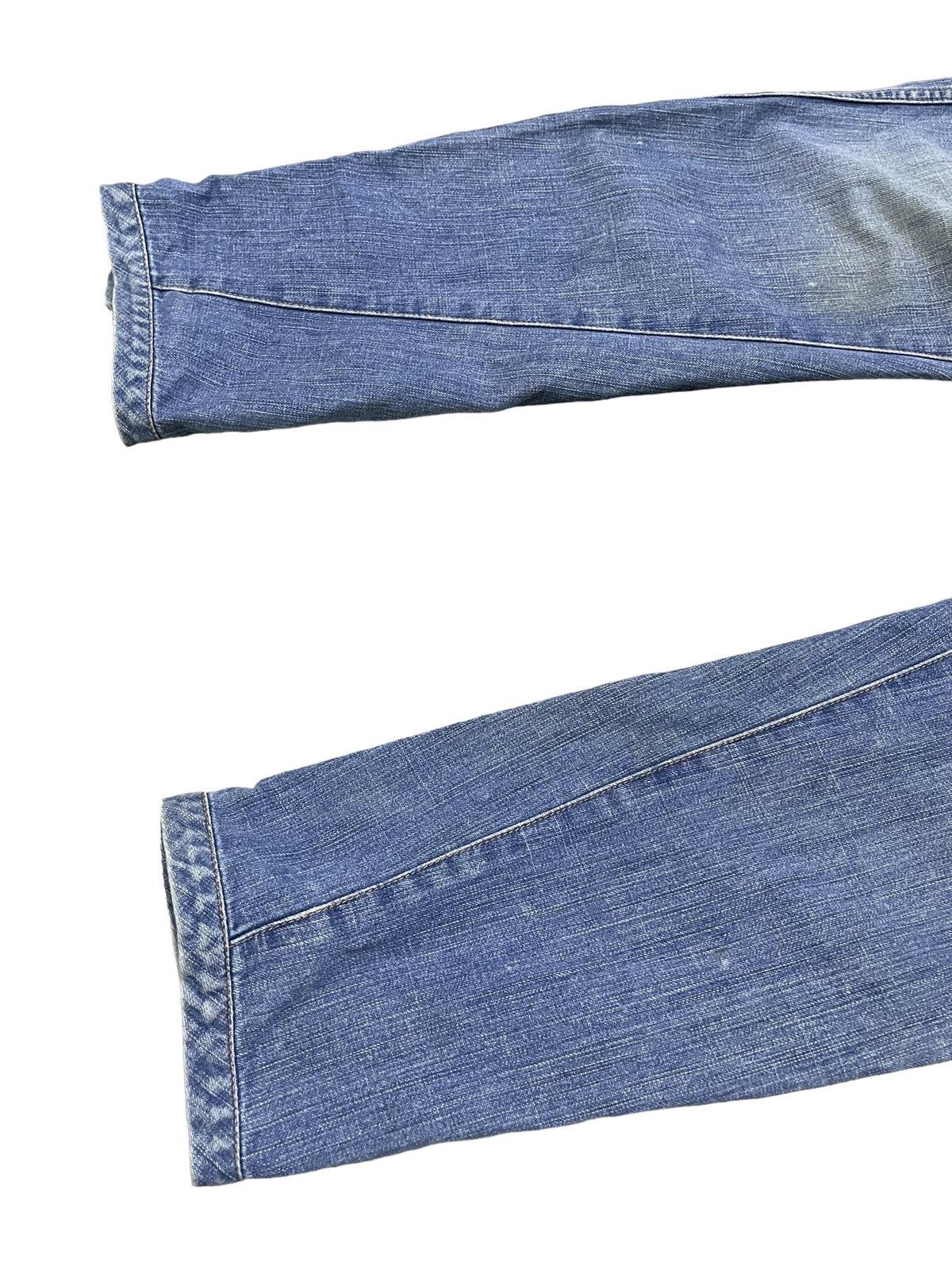 Final Home × Issey Miyake × Zucca Zucca By Issey Miyake Scuba Crotch Button Leg Wash Jeans Size US 31 - 11 Thumbnail