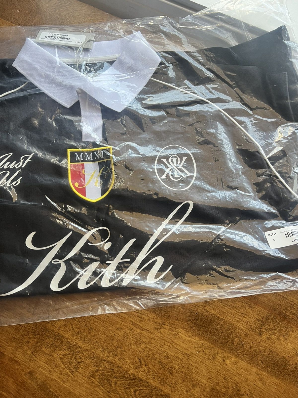 Kith Shadow Stripe Marcel Soccer Jersey Black