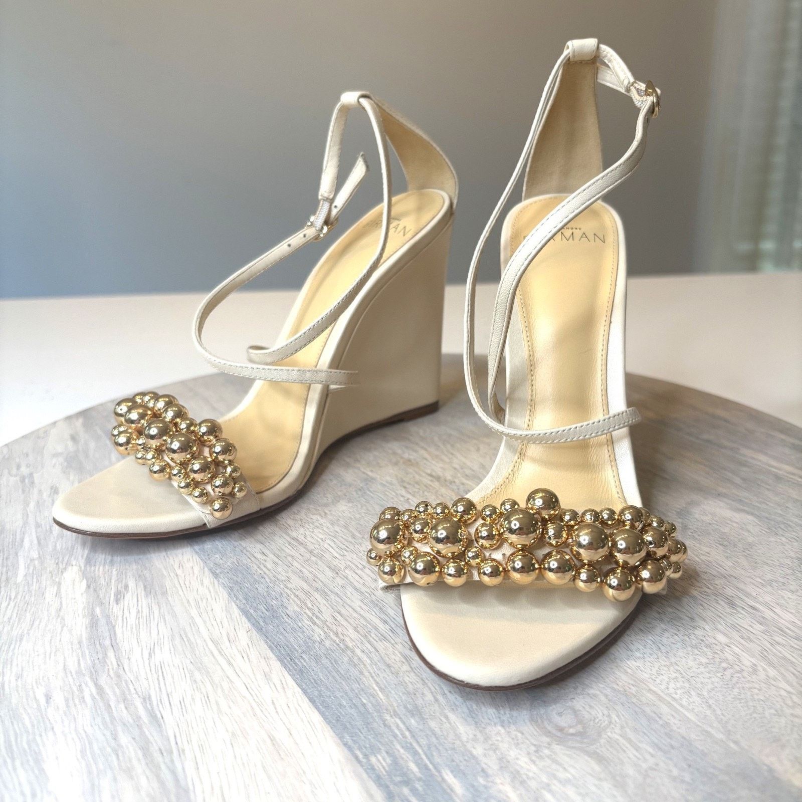 Alexandre Birman New Alexandre Birman Allie Wedge Sandals EU Sz 37.5 US Sz 7 Size US 7 / IT 37 - 3 Thumbnail