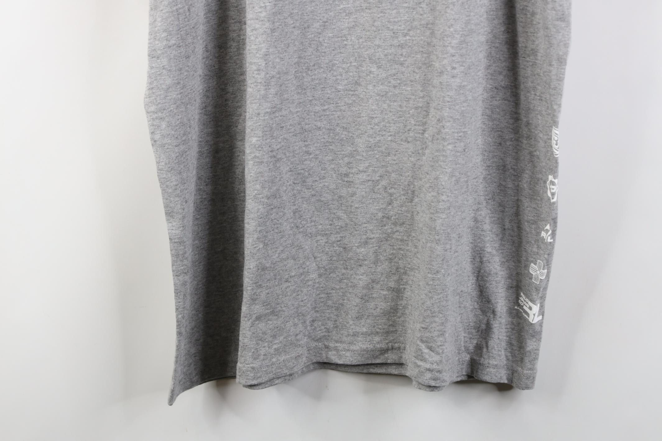 Polo Ralph Lauren Deadstock Vintage 90s Ralph Lauren Striped Logo T-Shirt Gray Size US L / EU 52-54 / 3 - 15 Thumbnail