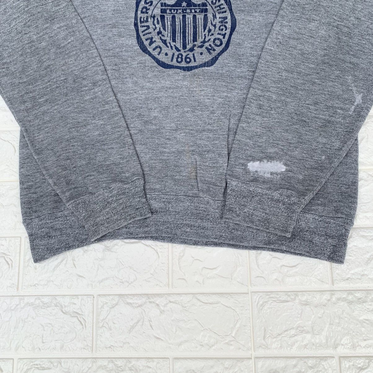 Jerzees × Vintage Vintage 1980s Jerzees University Of Washington Crewneck Size US S / EU 44-46 / 1 - 7 Thumbnail