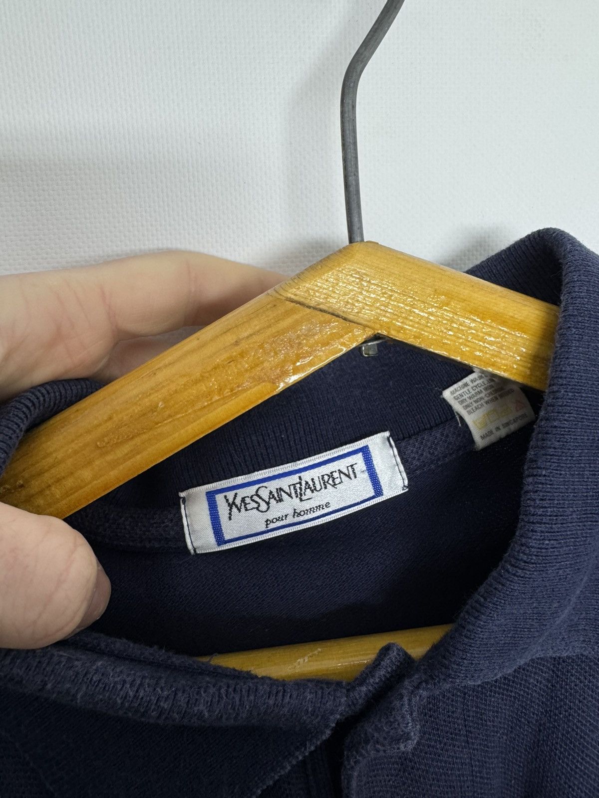 Yves Saint Laurent Rare Vintage Yves Saint Laurent Polo Shirt YSL Tee Size US L / EU 52-54 / 3 - 9 Thumbnail