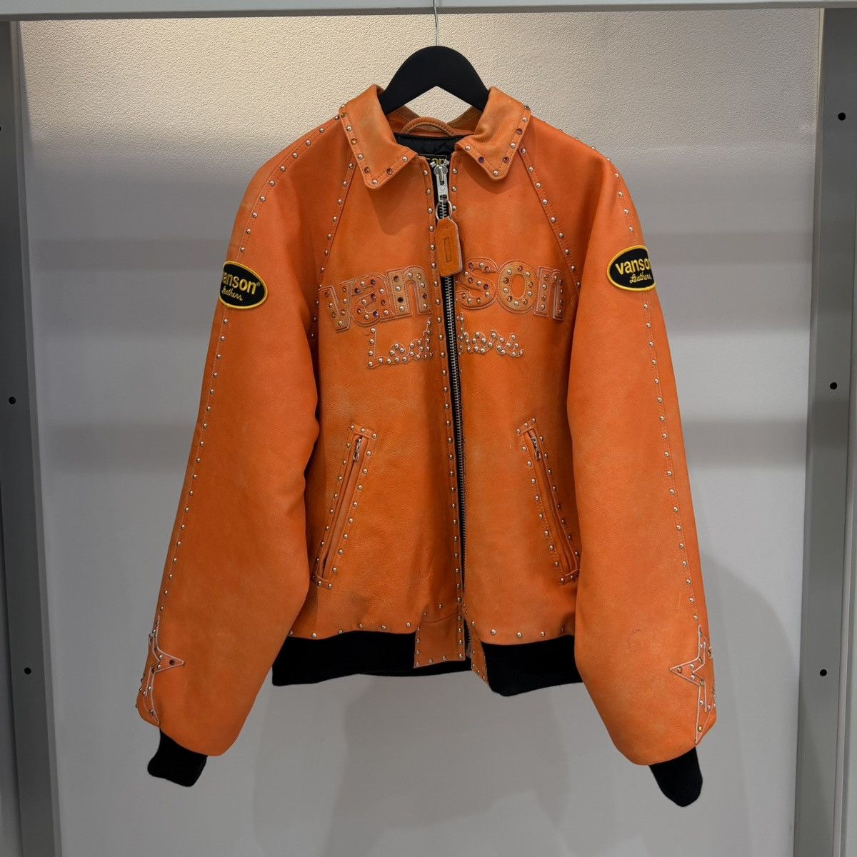 Supreme × Vanson Leathers Supreme Vanson Leathers b.b. Simon Jacket (FW25) Orange Size US L / EU 52-54 / 3 - 1 Thumbnail