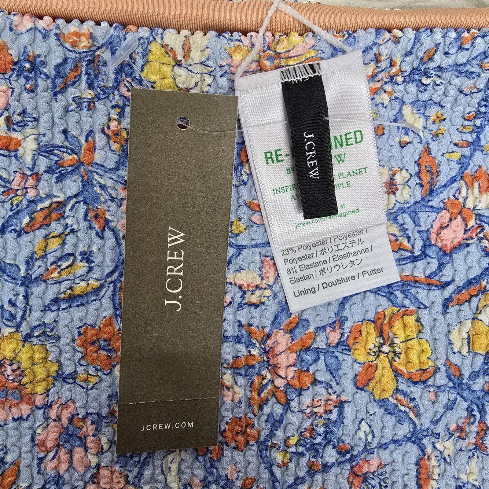 J.Crew NWT J. Crew Scrunchie high-rise bikini bottom Plus Size 2X Size ONE SIZE - 8 Thumbnail