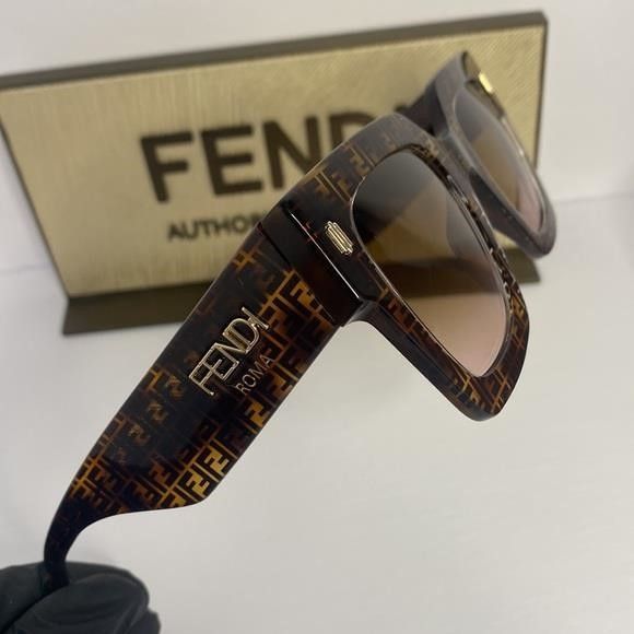 Fendi FENDI Acetate FF Sunglasses FF 0457/G/S Havana Size ONE SIZE - 2 Thumbnail