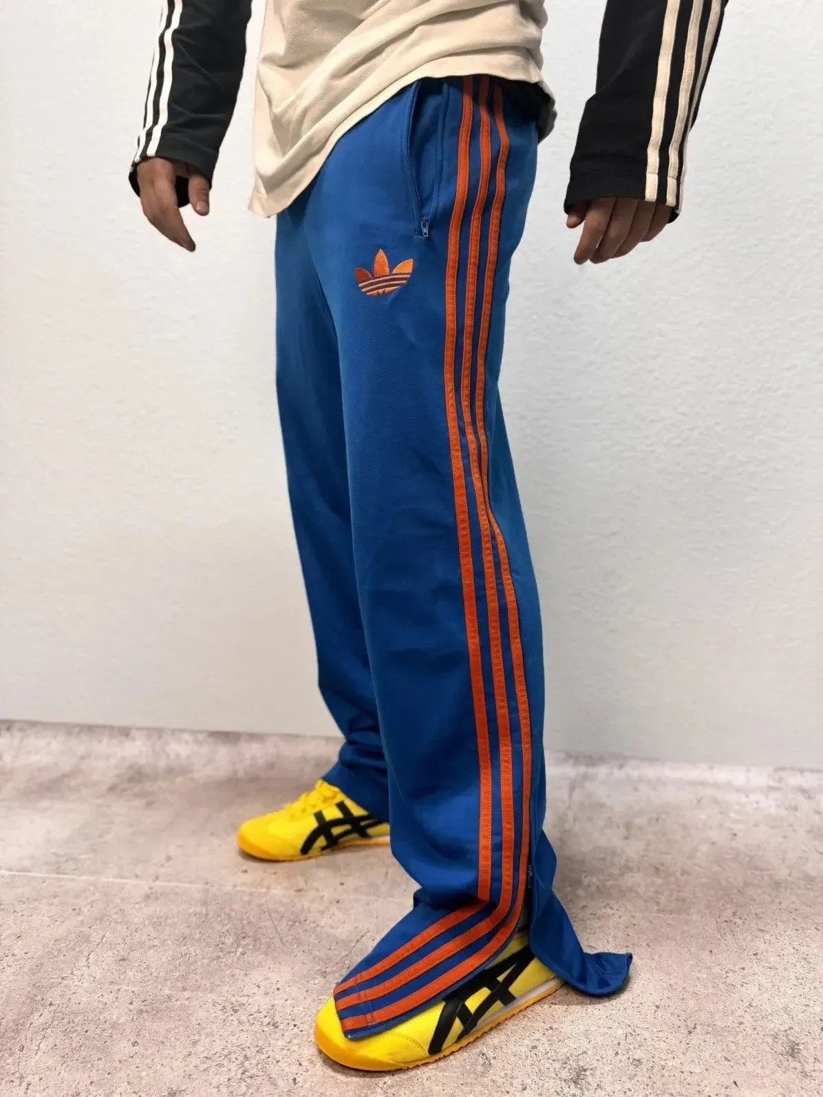 Adidas × Vintage Vintage adidas Sneaker pants Y2K sk8 drill pants Size US 31 - 1 Thumbnail