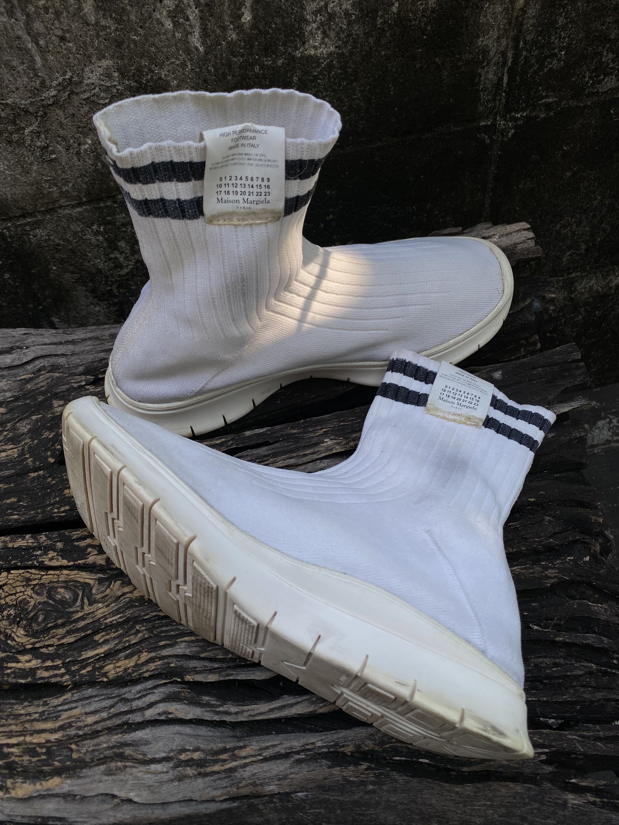 Maison Margiela Maison Margiela Sock High-top Sneakers White Size US 10 / IT 40 - 3 Thumbnail