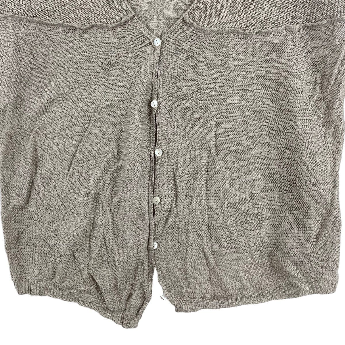 Japanese Brand FANEUIL Japanese Brand Button Up Short Sleeve Grey Cardigan Size US S / EU 44-46 / 1 - 3 Thumbnail