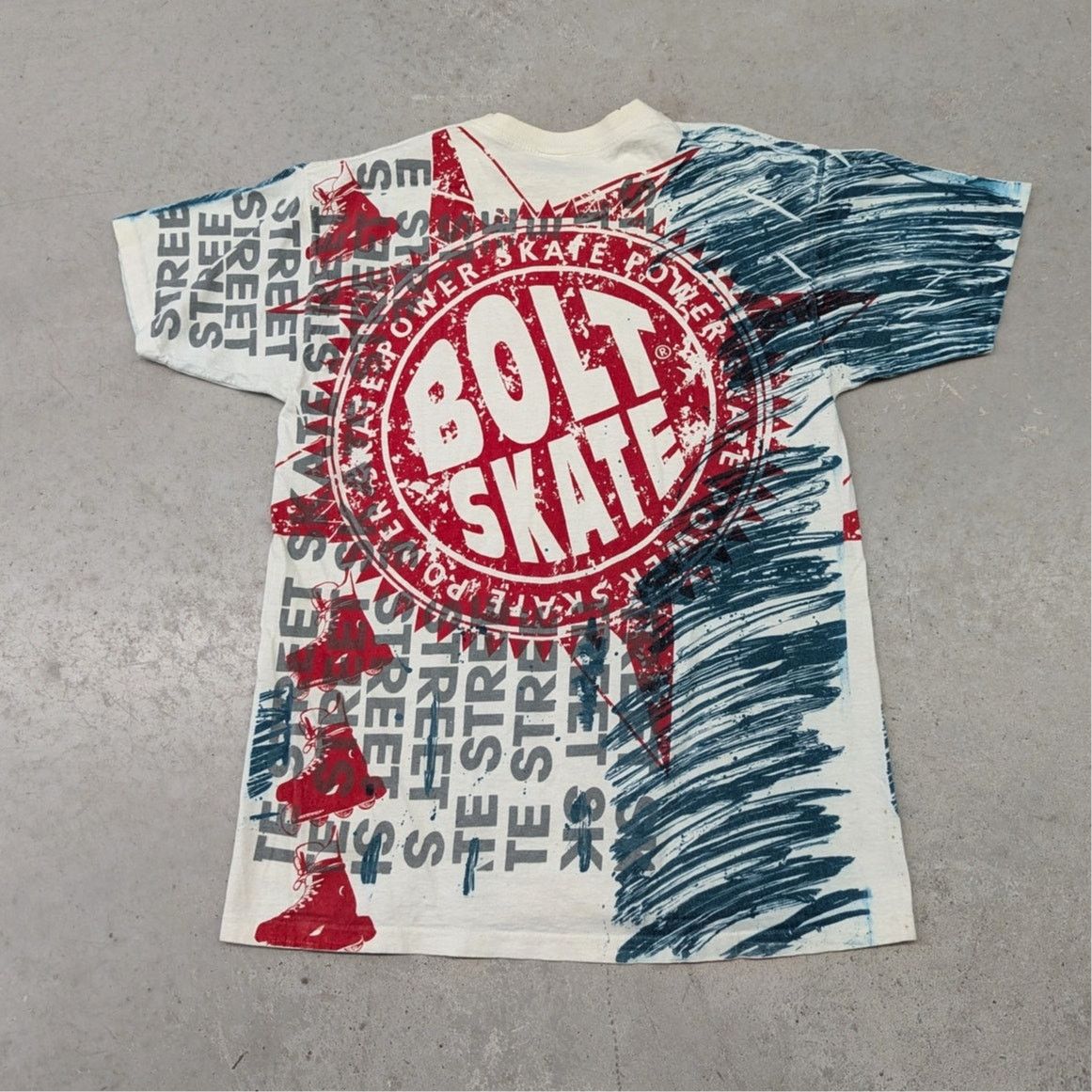 Shorty's Skateboards × Vintage Vintage Bolt Skate Company AOP Made in USA t-shirt Size US L / EU 52-54 / 3 - 2 Thumbnail