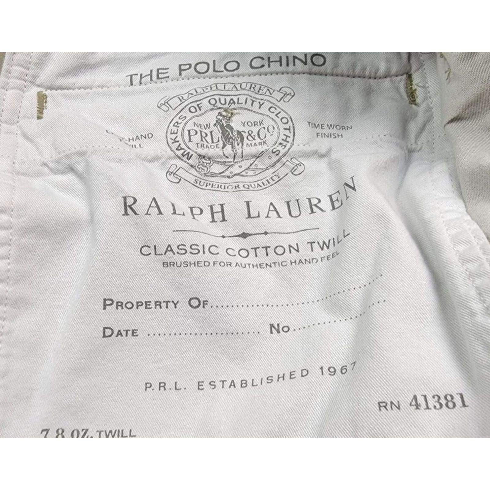 Polo Ralph Lauren Polo Ralph Lauren Chino Pants Mens 36x32 Flat Front Khaki Solid Cotton Classic Fit by Polo Ralph Lauren Pants Mens 36 Look Size US M / EU 48-50 / 2 - 7 Thumbnail