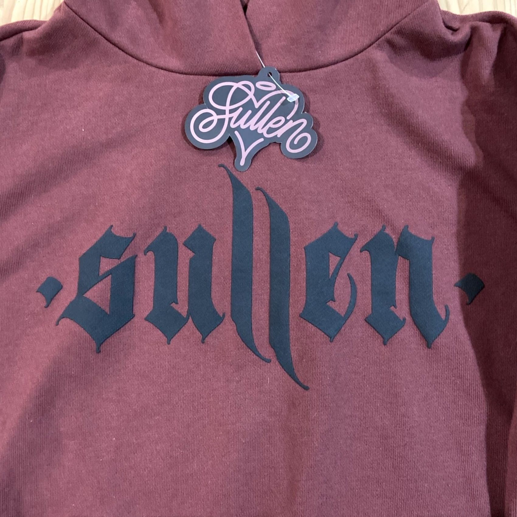 Vintage NWT Sullen Art Collective Red Angel Sweatshirt Hoodie Spellout Small Hoodie Mens Red Size US S / EU 44-46 / 1 - 2 Thumbnail