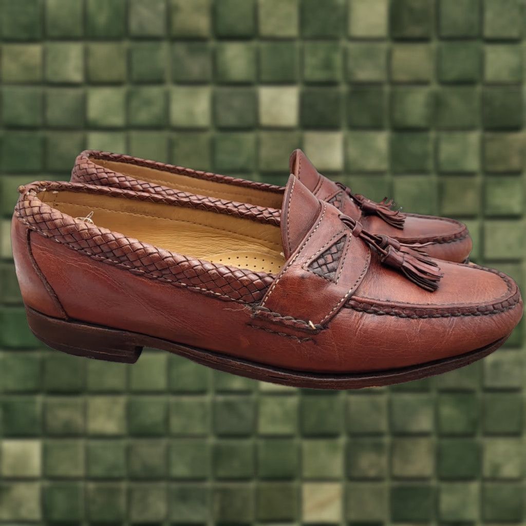 met gala brown dress Men's Extra Wide Fit Brown Genuine Leather Driving Outdoor Moccasins Fudge / 9
