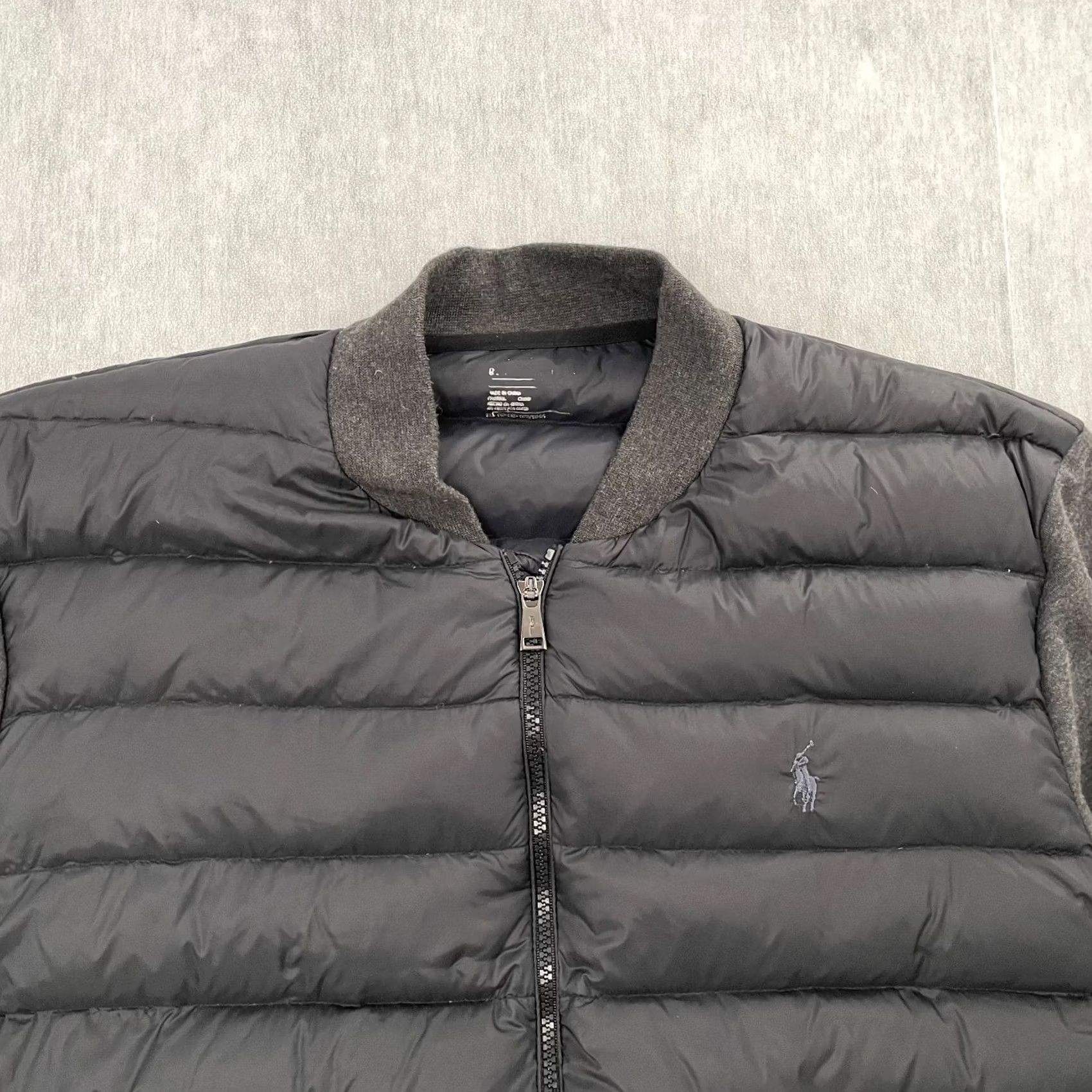 Polo Ralph Lauren Polo Ralph Lauren Jacket Adult XL Black Down Filled Hybrid Bomber Full Zip Mens Size US XL / EU 56 / 4 - 2 Thumbnail