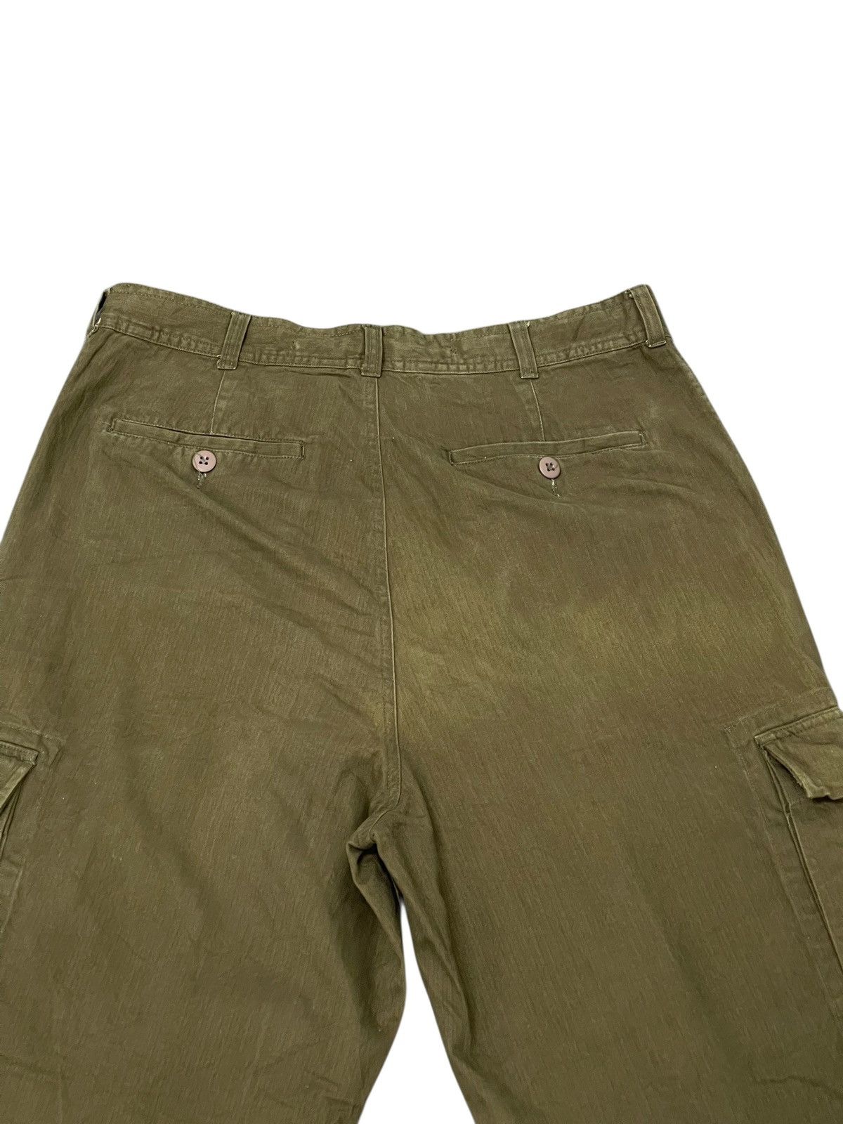 Polo Ralph Lauren Baggy Wide Cargo Polo Ralph Lauren Cargo Herringbones 4🟦0 Size US 35 - 15 Thumbnail