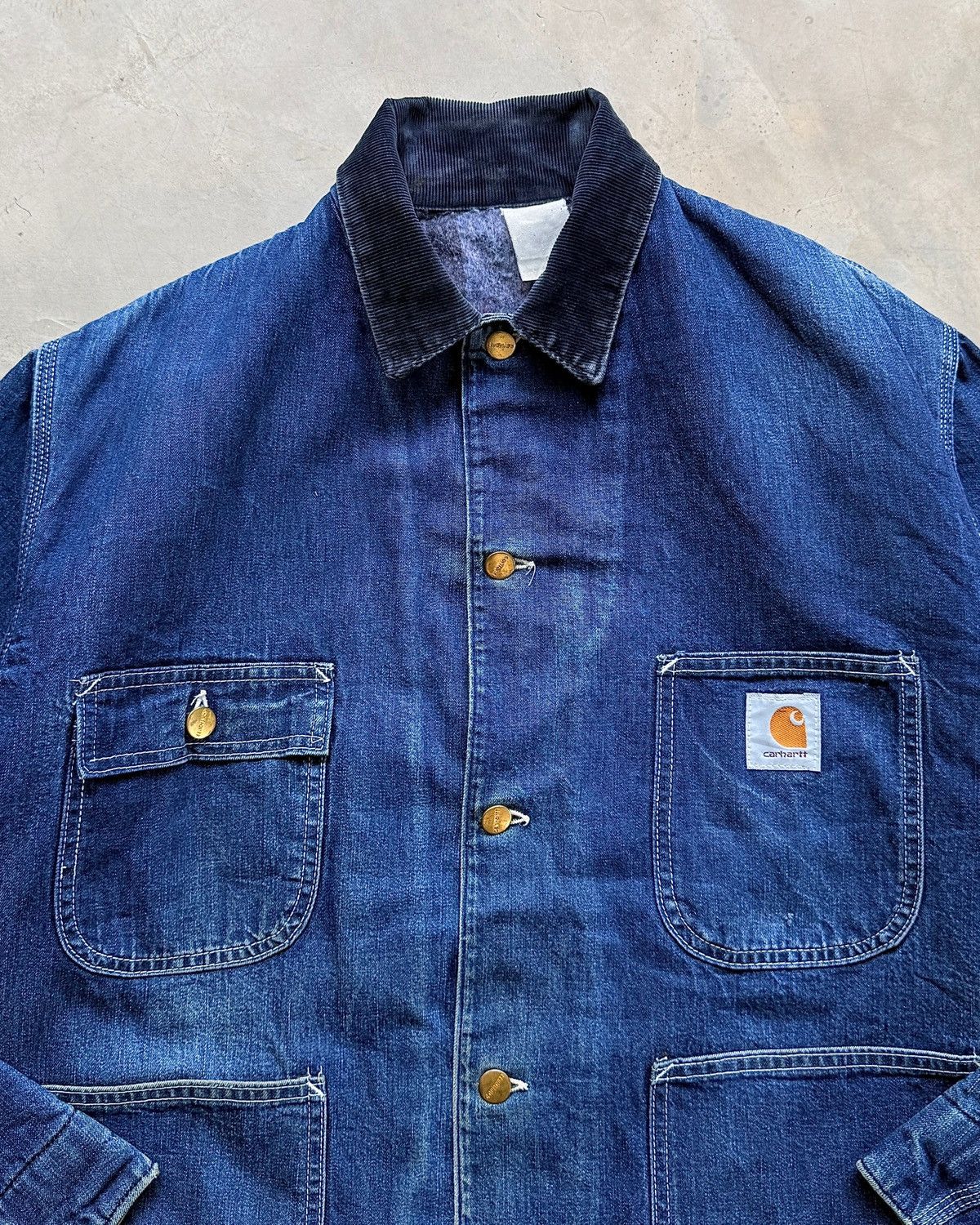 Carhartt Rare 80s Vintage Carhartt Michigan Denim Chore coat Size US L / EU 52-54 / 3 - 11 Thumbnail