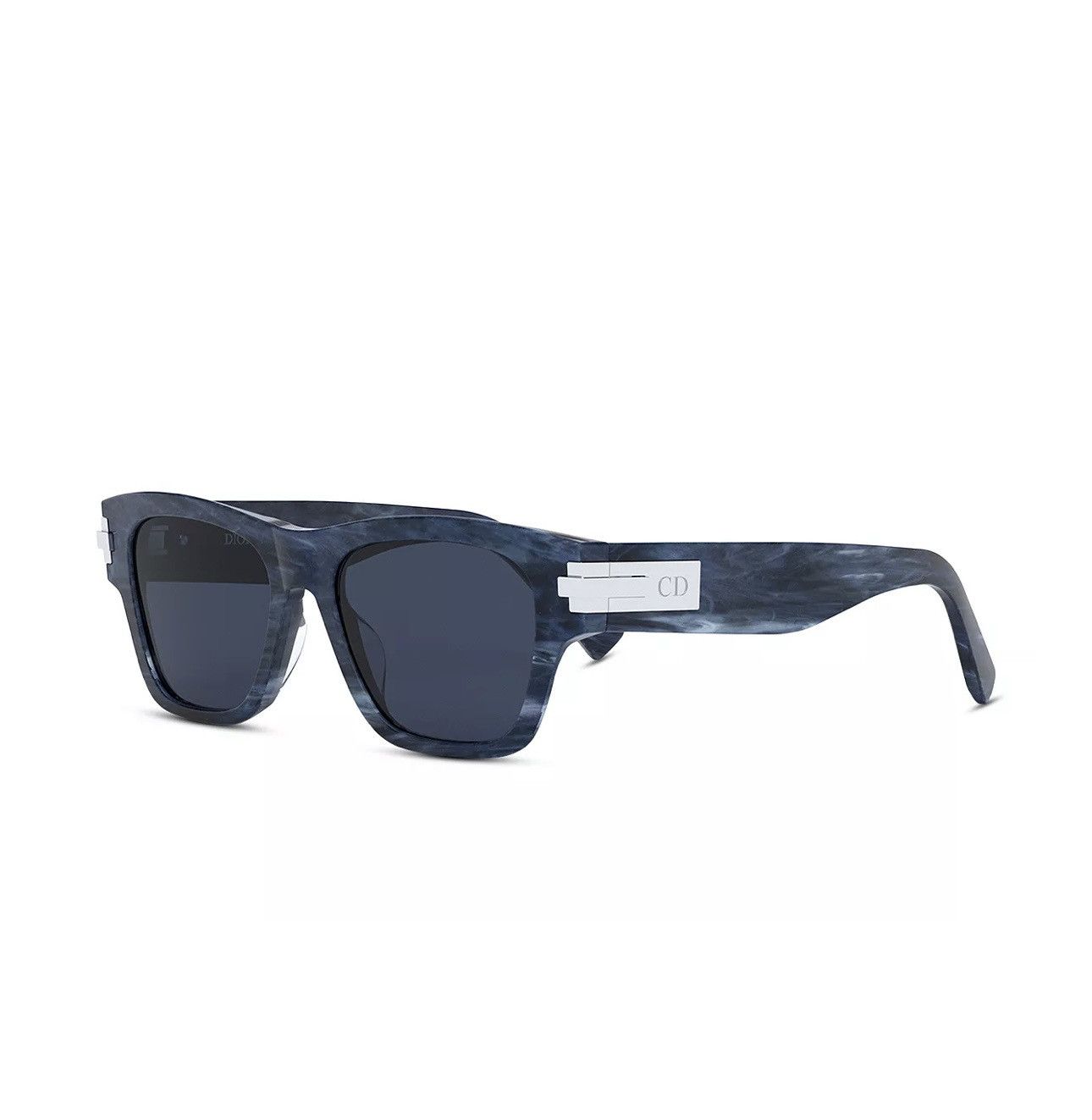 image of Dior Blacksuit XL S2U Rectangular Sunglasses, 52Mm in Blue, Men's