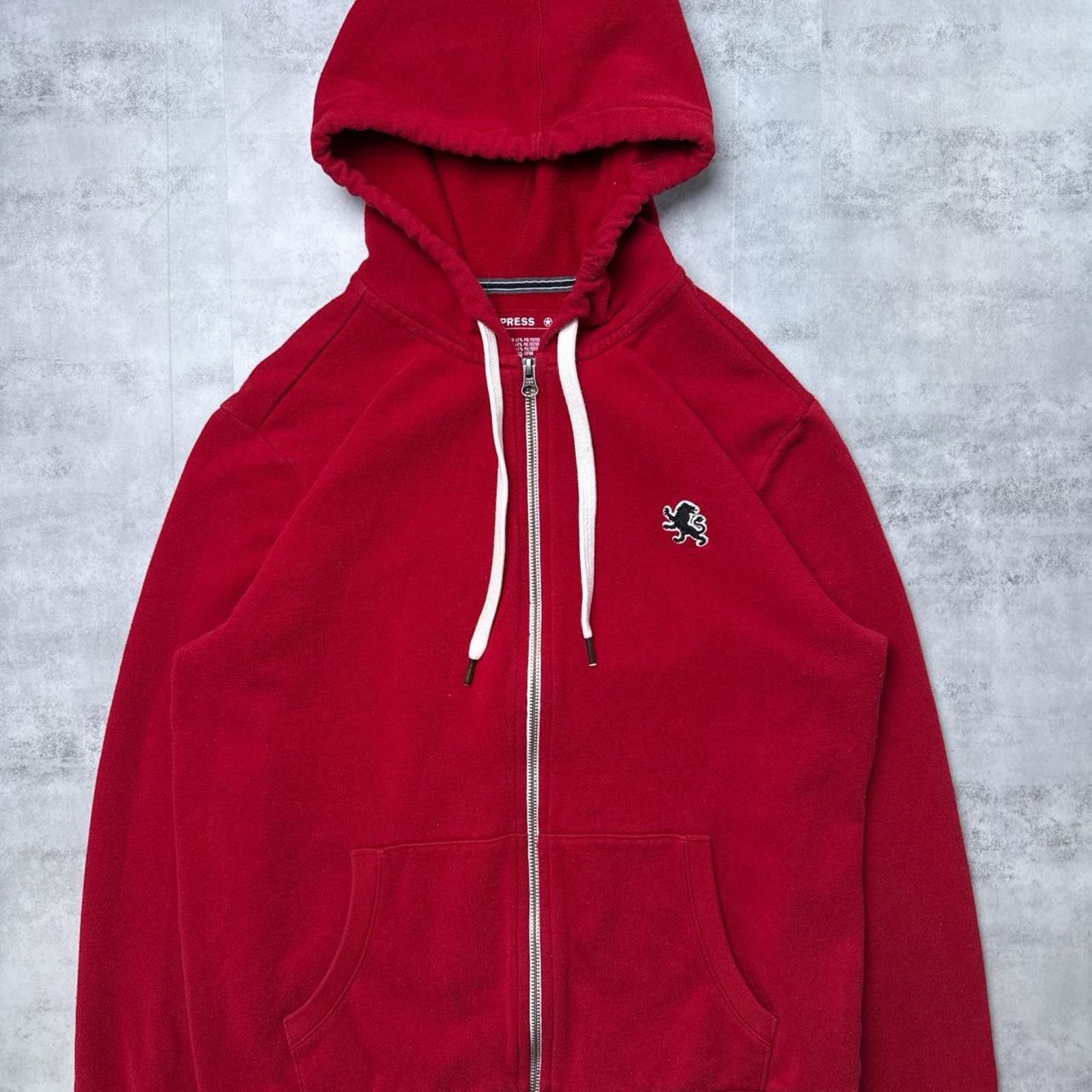 Express Y2K Express 00s Zip Up Red Jacket Size US M / EU 48-50 / 2 - 2 Thumbnail