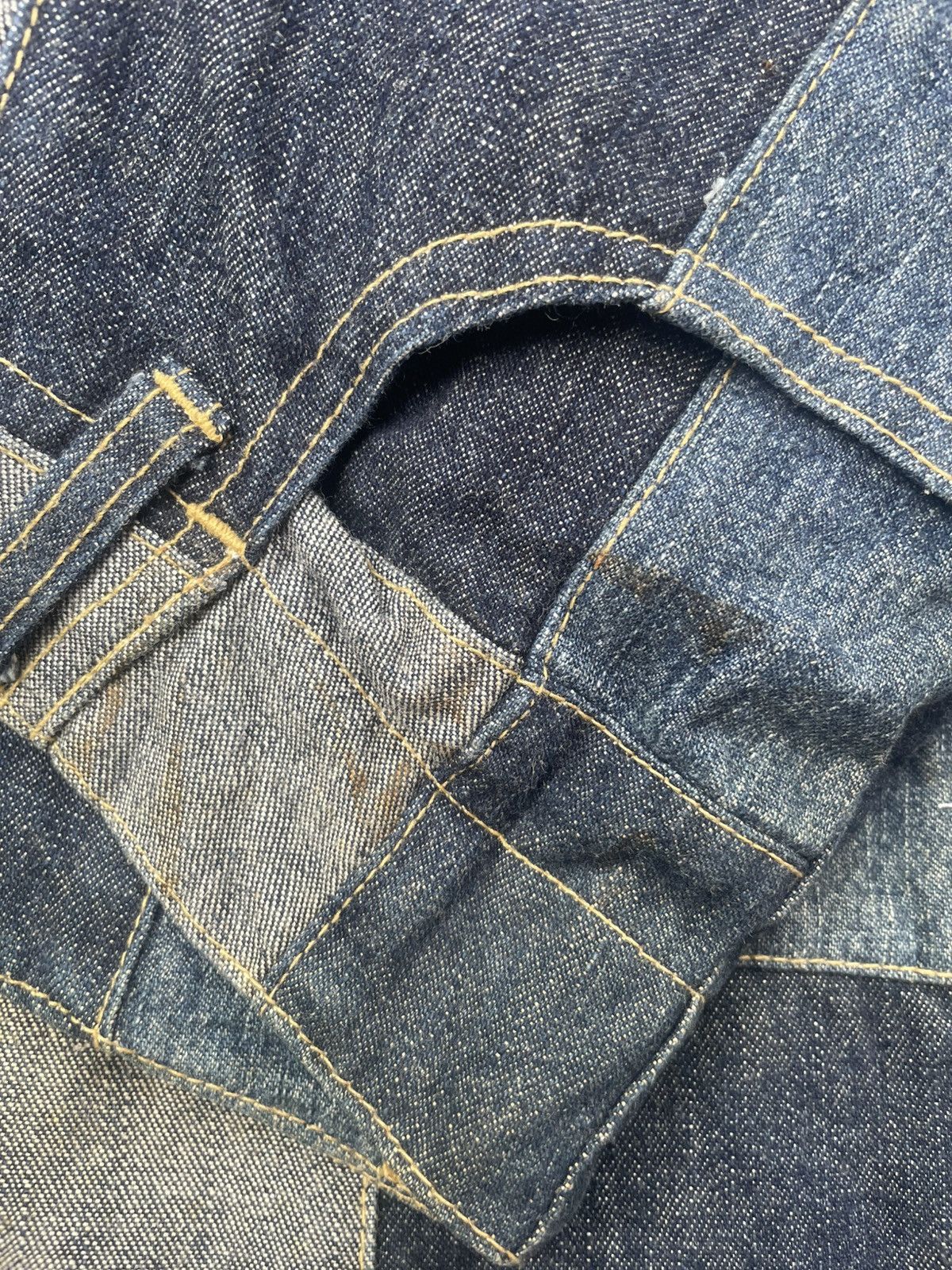 Japanese Brand Vintage Flare Custom Patch Denim Size US 28 / EU 44 - 14 Thumbnail