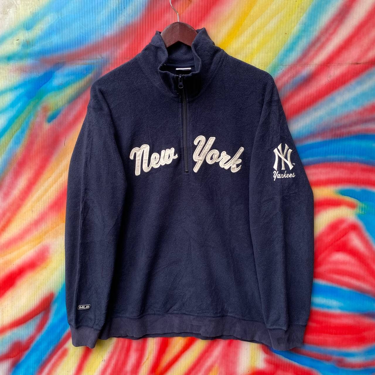 MLB × New York Yankees × Uniqlo New York Yankees X MLB X Uniqlo Fleece Half zipper Sweater Size US L / EU 52-54 / 3 - 1 Thumbnail