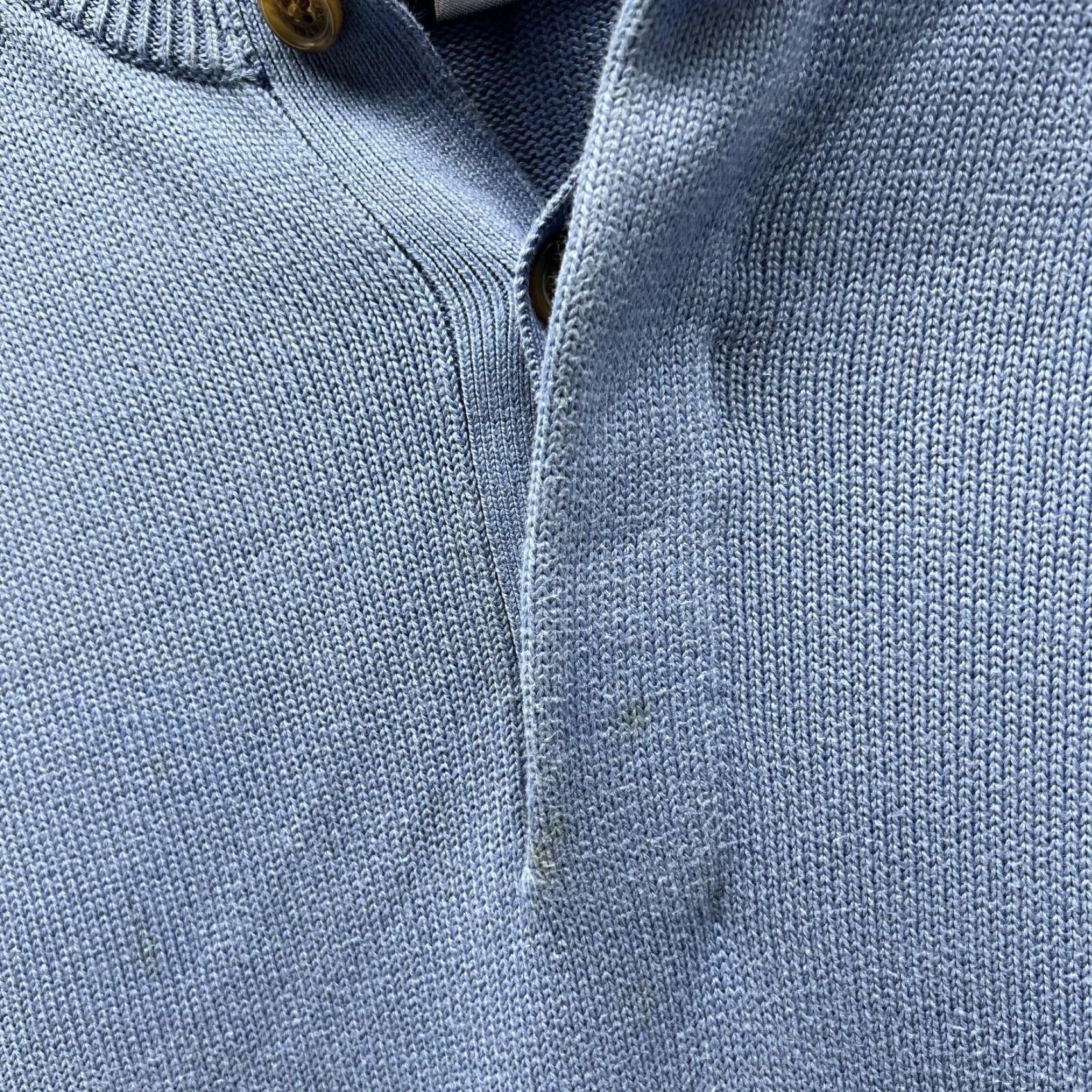 Brooks Brothers VINTAGE Brooks Brothers Sweater Men Large Blue Pullover Fleece Cotton Jacket Size US L / EU 52-54 / 3 - 7 Thumbnail