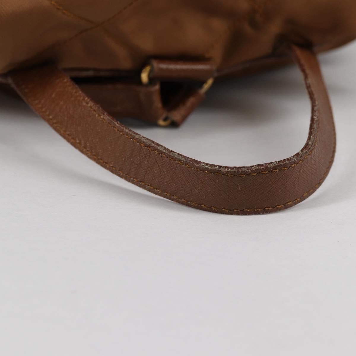 Prada PRADA Backpack Nylon Brown Gold Size ONE SIZE - 7 Thumbnail