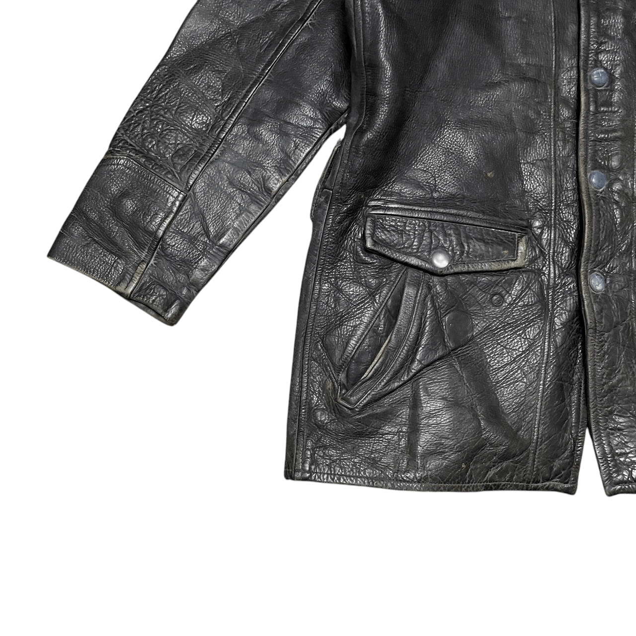 Japanese Brand Vintage King City Leather Jacket Size US M / EU 48-50 / 2 - 3 Thumbnail