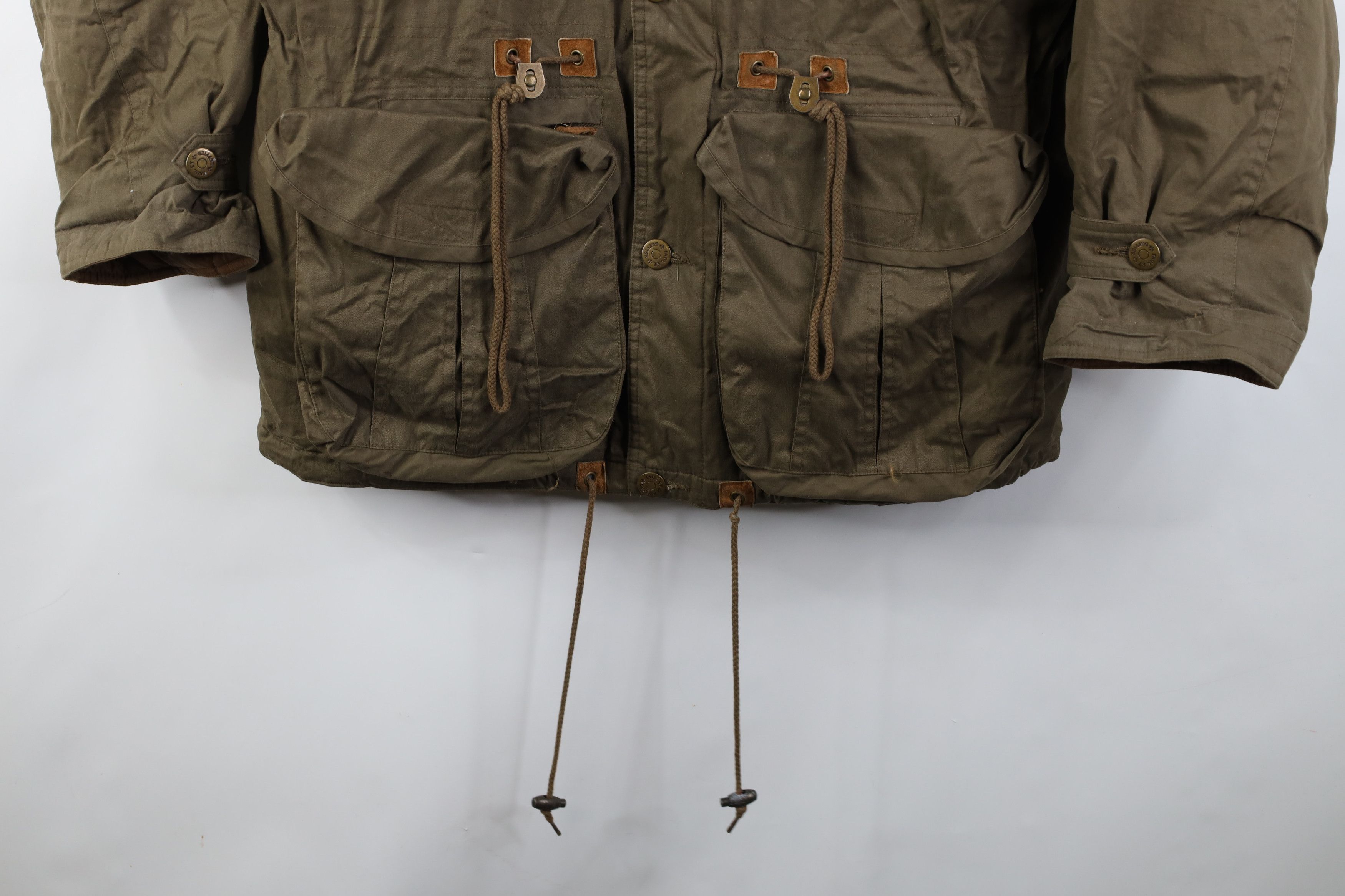 Vintage Vintage 90s Streetwear Quilted Suede Trim Winter Jacket Size US M / EU 48-50 / 2 - 4 Thumbnail