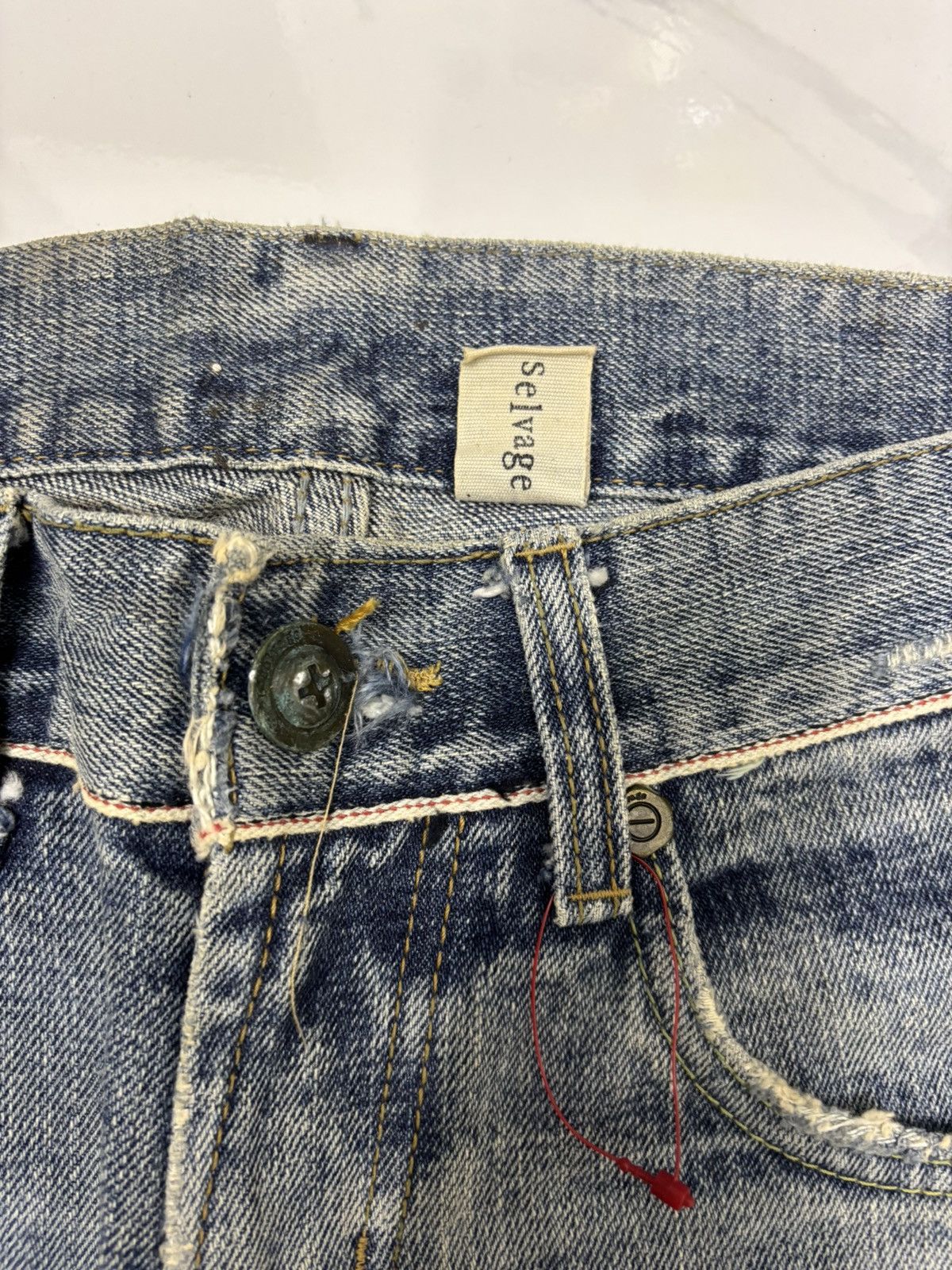 Kapital Vintage L’selvage Distressed Denim Jeans Size US 30 / EU 46 - 9 Thumbnail
