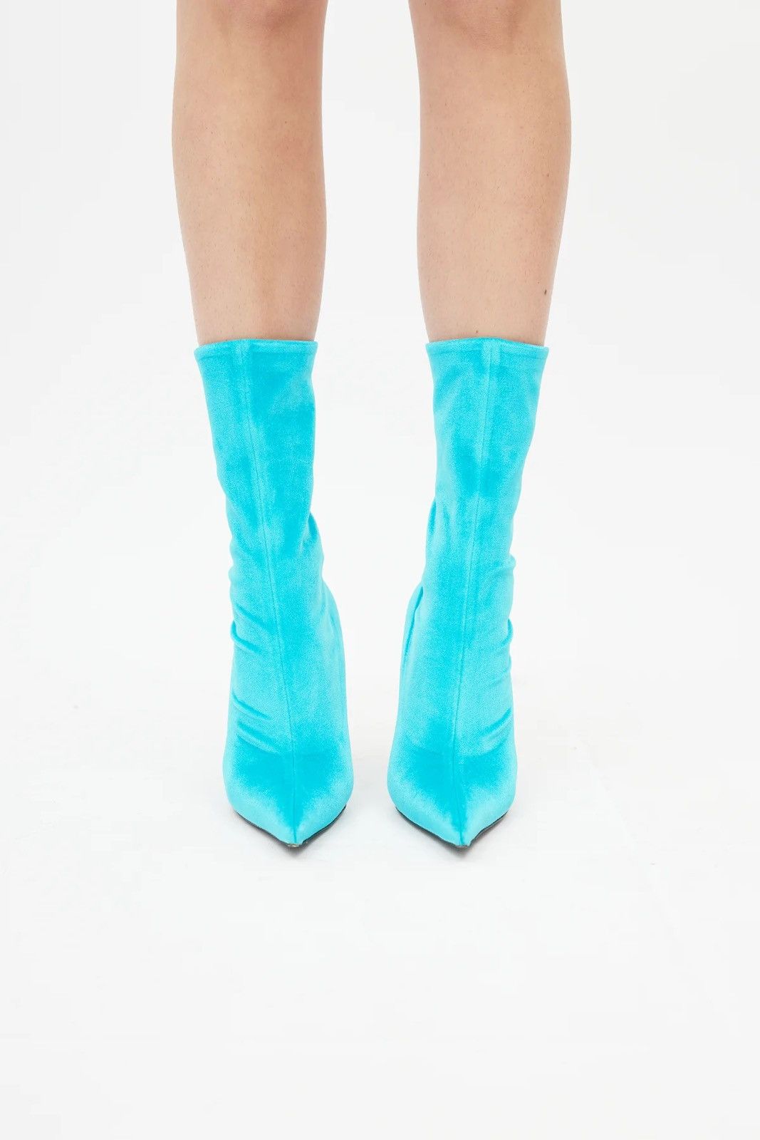 Balenciaga BALENCIAGA Velvet Printed Sock Boots Size 37 Size US 7 / IT 37 - 4 Thumbnail