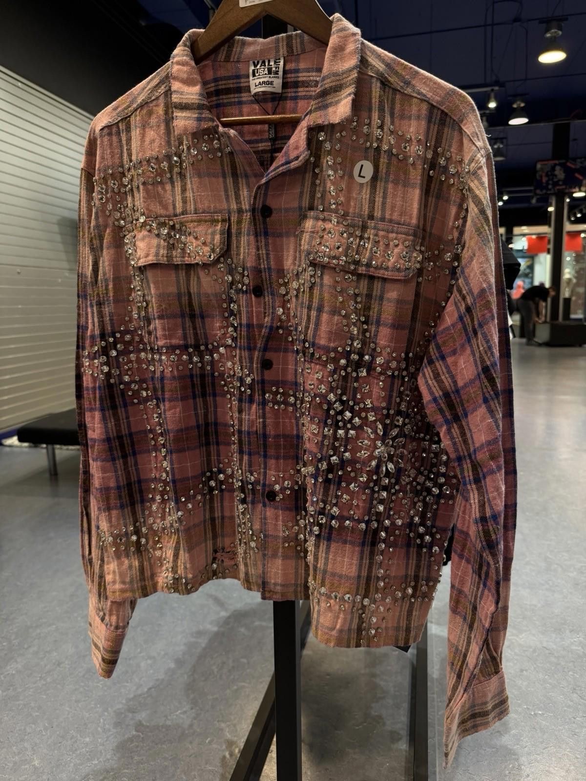 Vale Valley Dreams Crystal Stone Flannel (Large) Brand New Pink Size US L / EU 52-54 / 3 - 5 Thumbnail