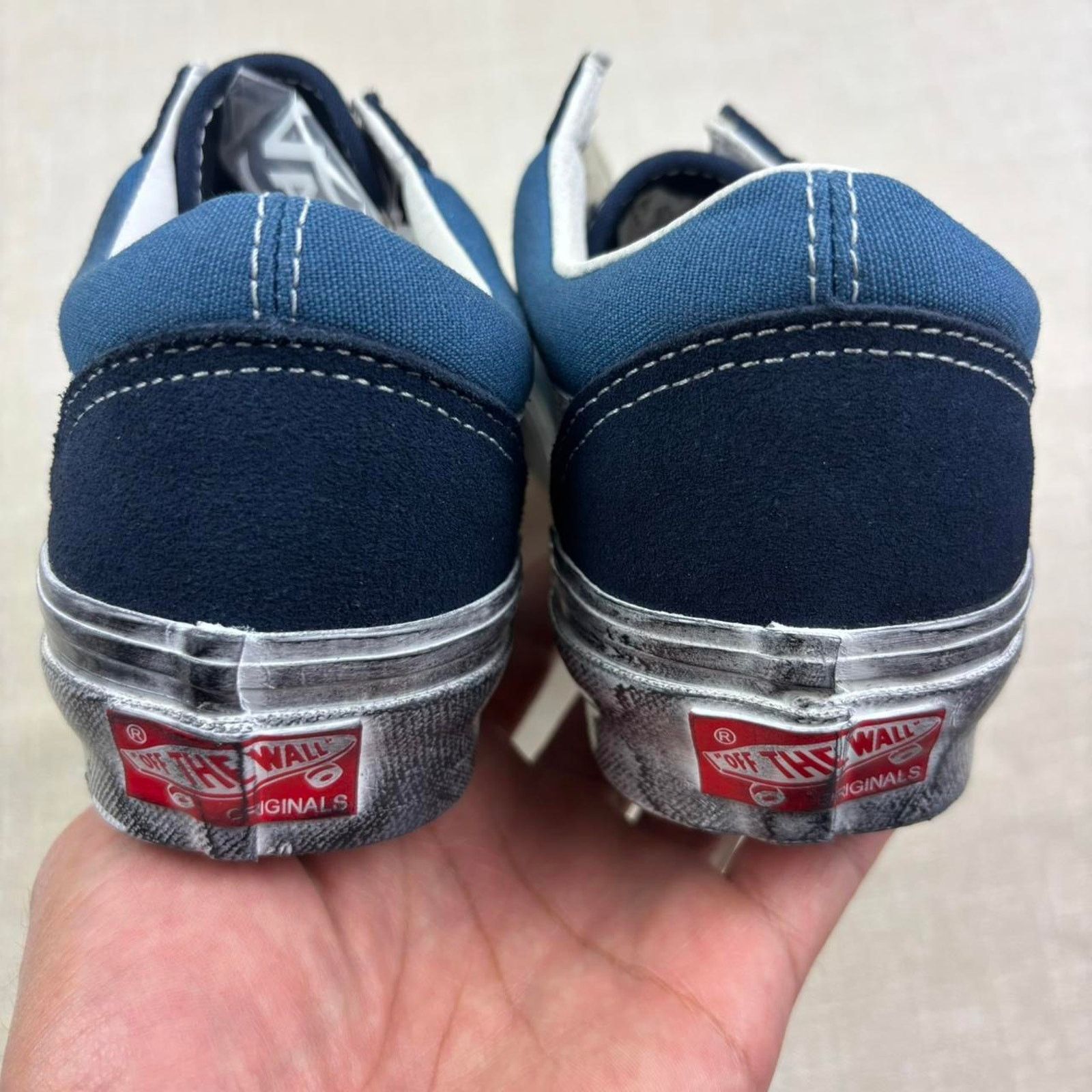 Vans 🧵 Vans OG Old Skool “Stressed Navy” 6W Size US 6 / IT 36 - 6 Thumbnail