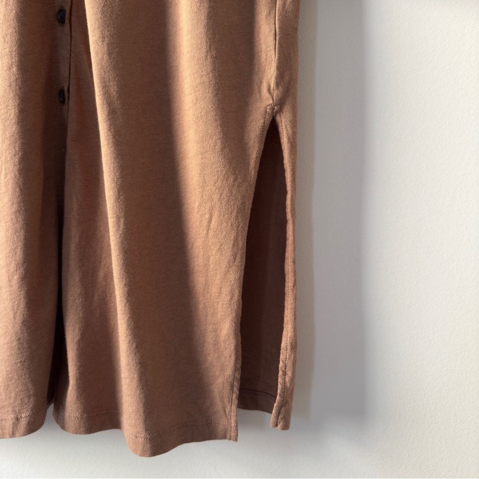 Madewell Madewell Earthy Brown Long Sleeve Duster Cardigan Button EUC Size S / US 4 / IT 40 - 7 Thumbnail