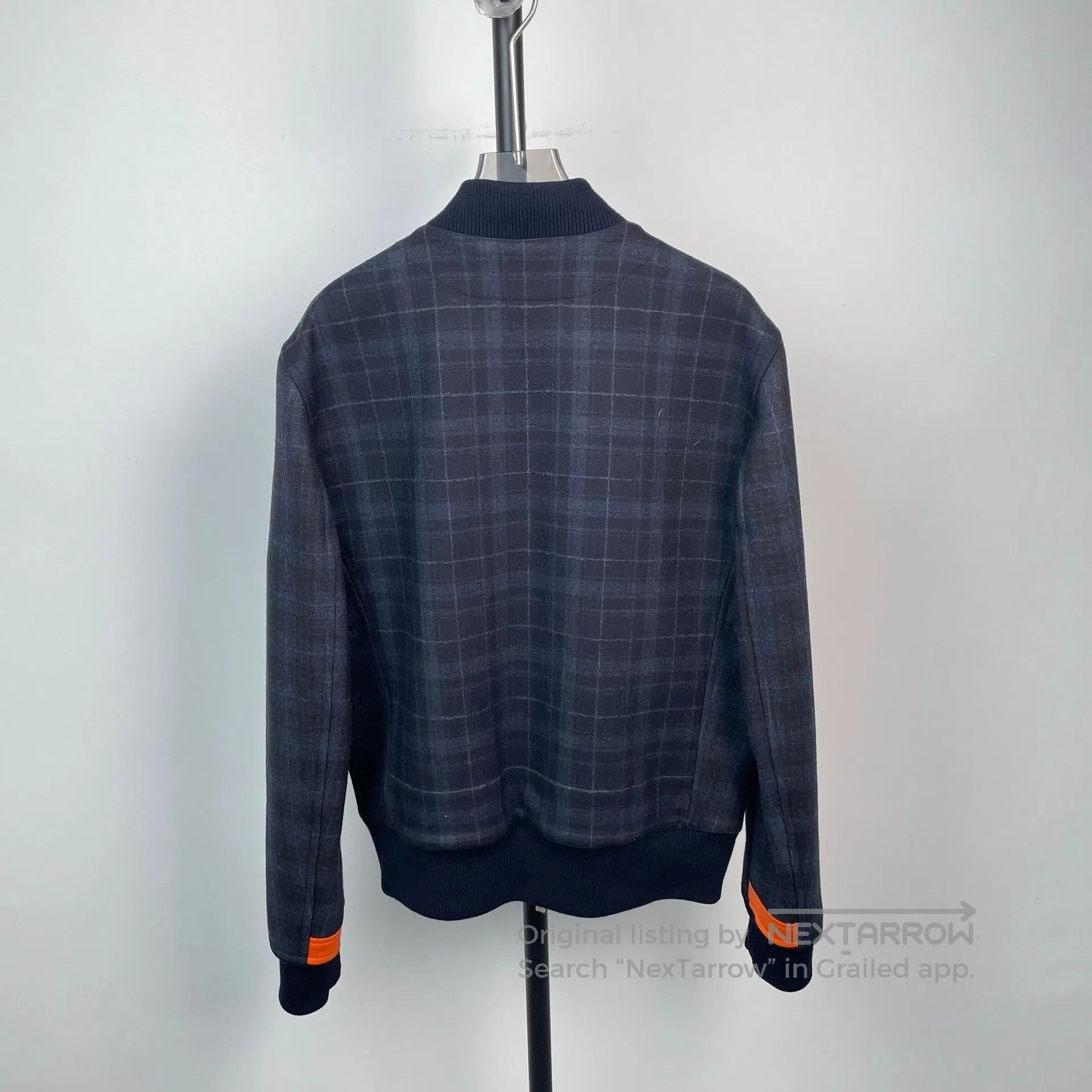 Hermes Hermes Navy check wool pilot jacket| Size US S / EU 44-46 / 1 - 2 Thumbnail