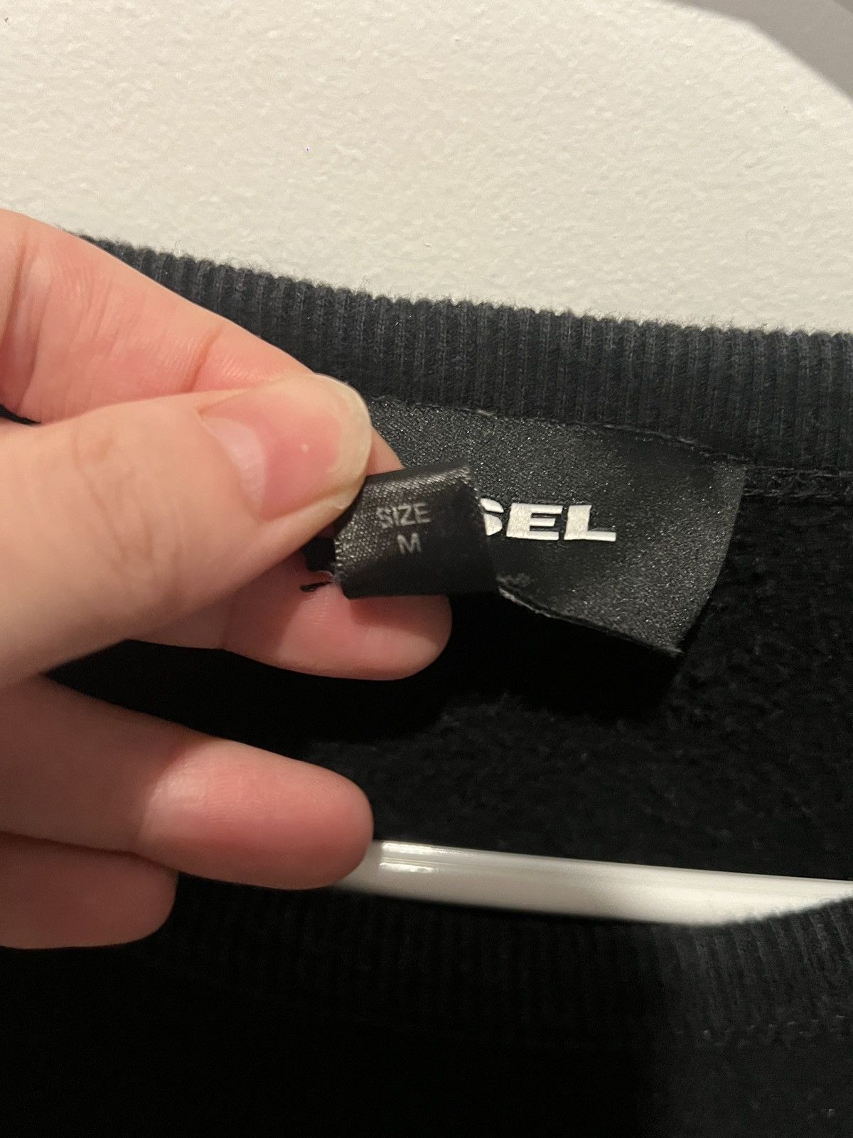 Diesel DIESEL Red Logo Sweatshirt / Size M / Black Size US M / EU 48-50 / 2 - 3 Thumbnail